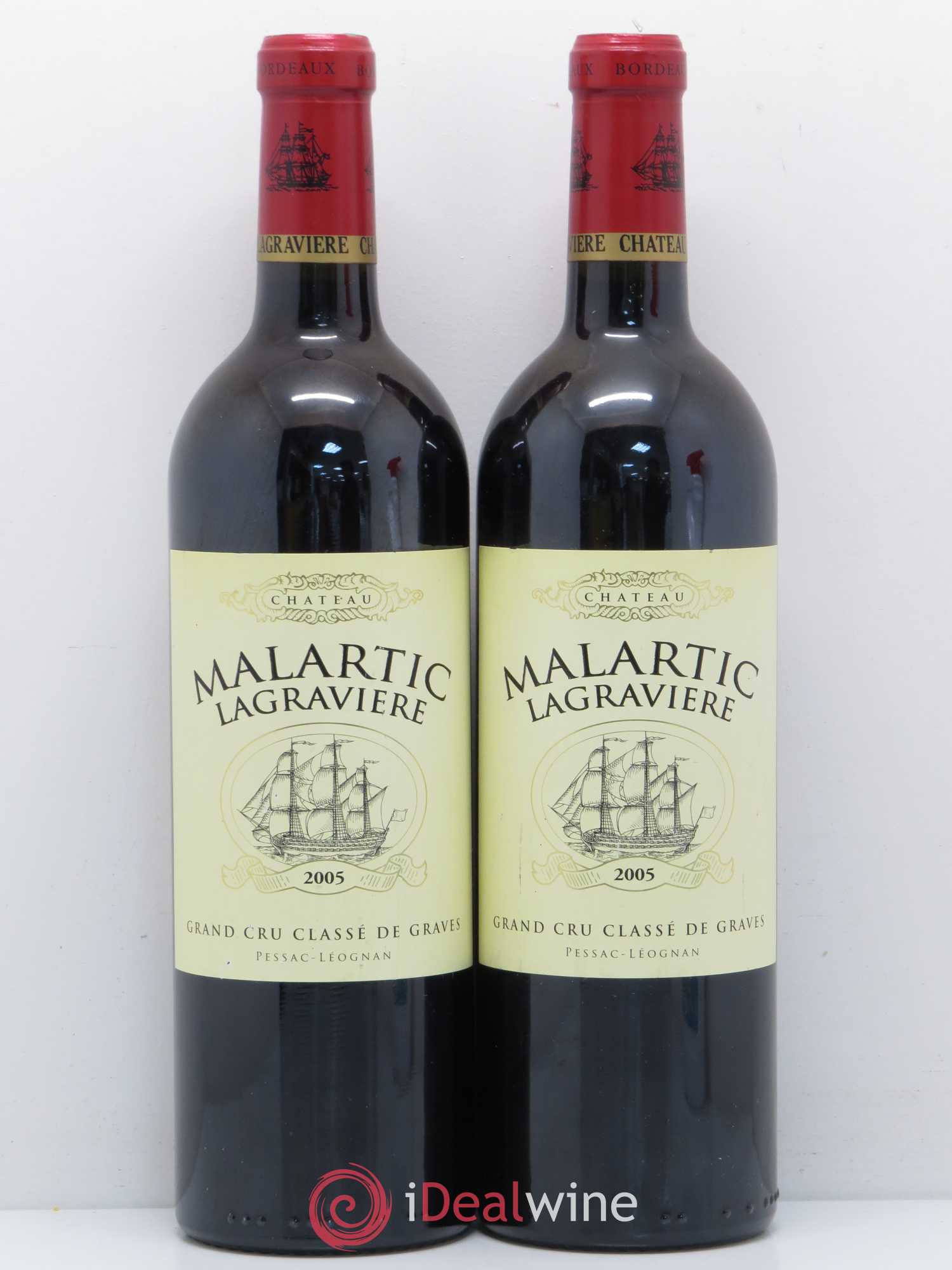 Château Malartic-Lagravière Cru Classé de Graves 2005 - Lot de 2 bouteilles - 0