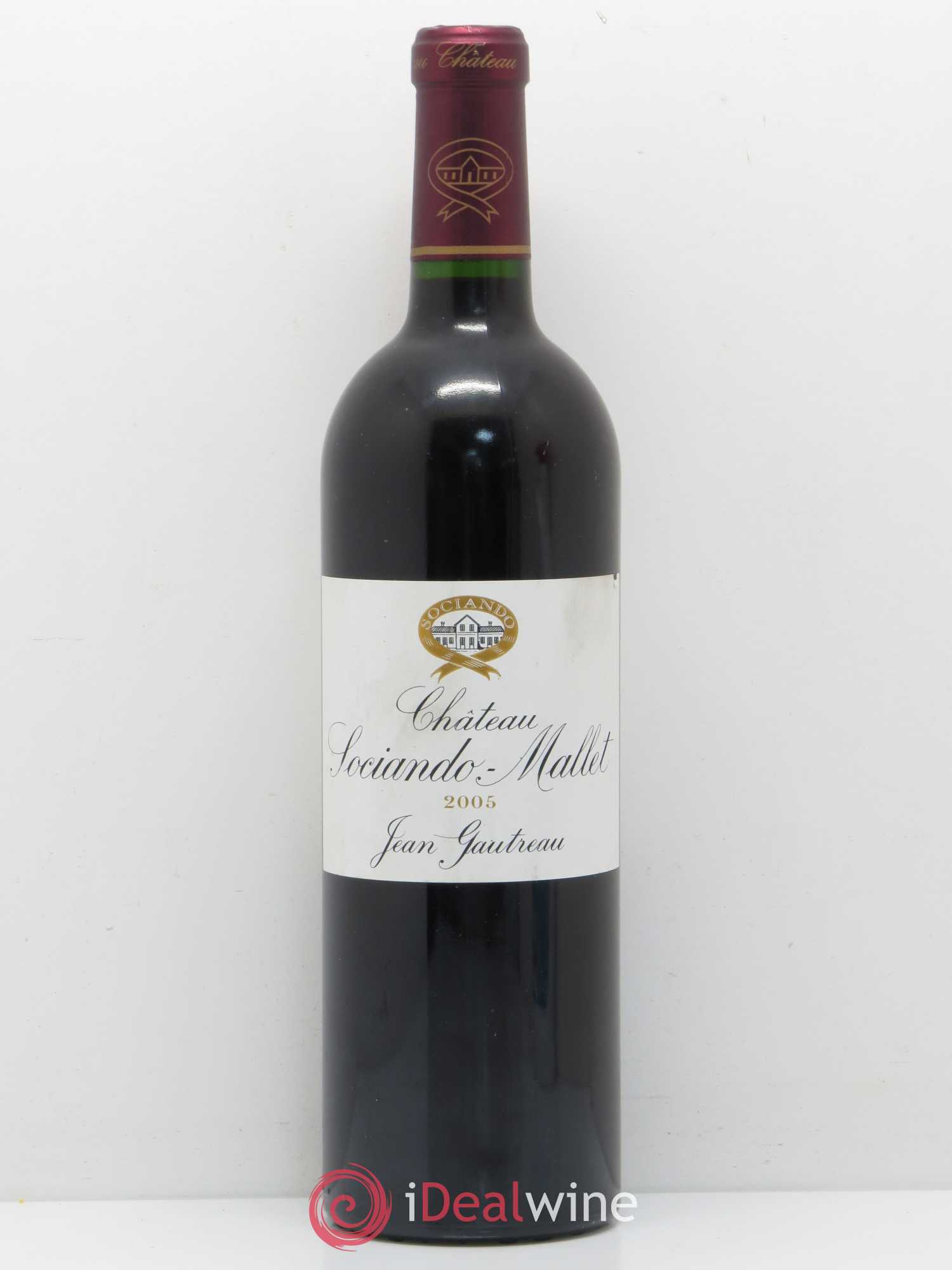 Château Sociando Mallet 2005 - Lot de 1 bouteille - 0