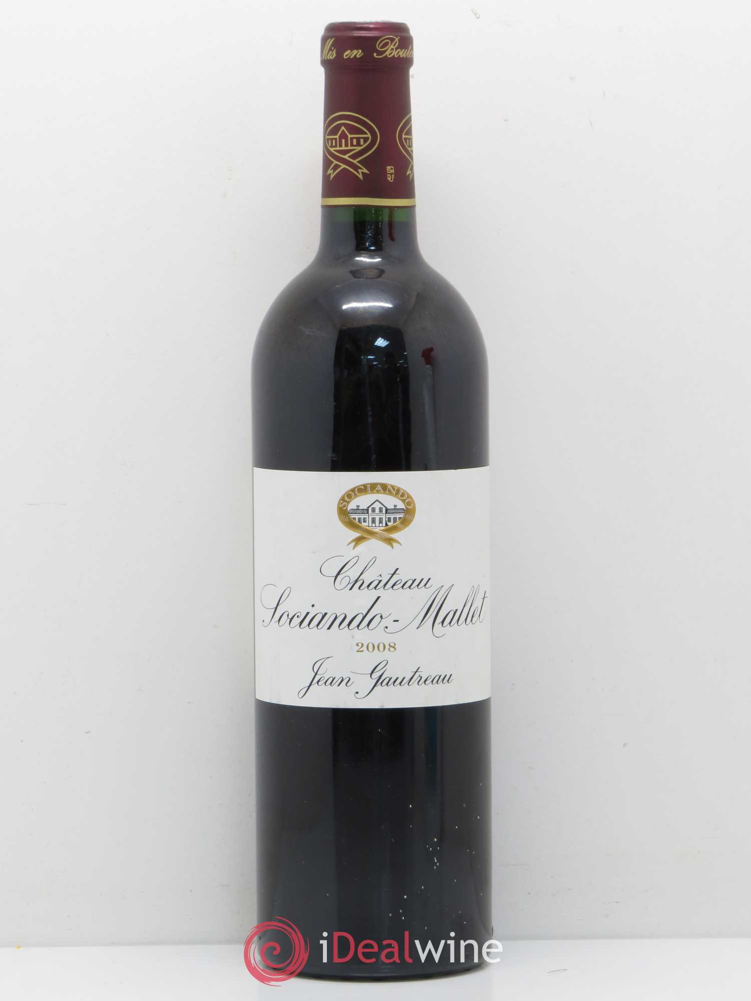 Château Sociando Mallet 2008 - Lot de 1 bouteille - 0