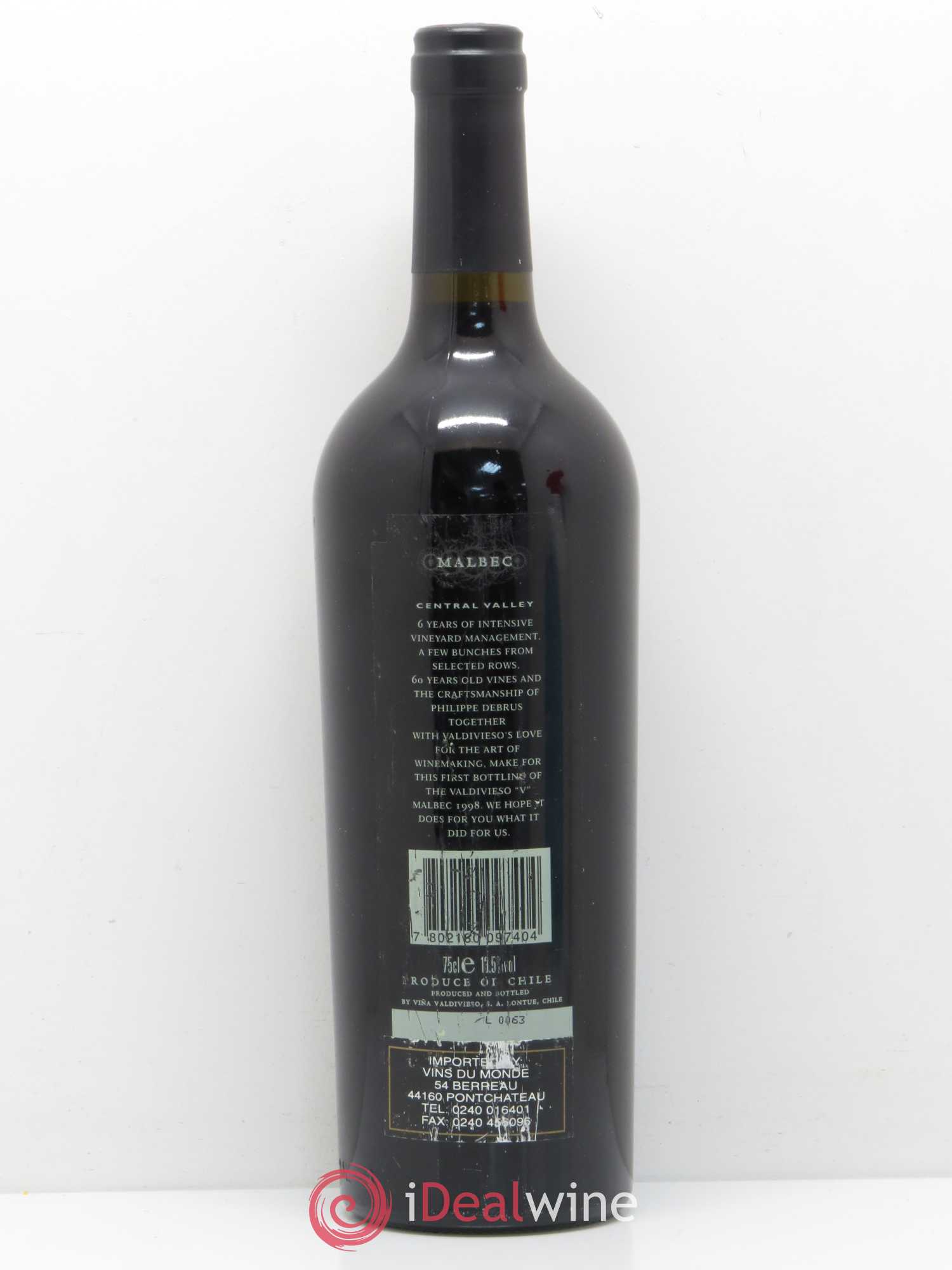 Chili V de Valdivieso - Posten von 1 Flasche - 1