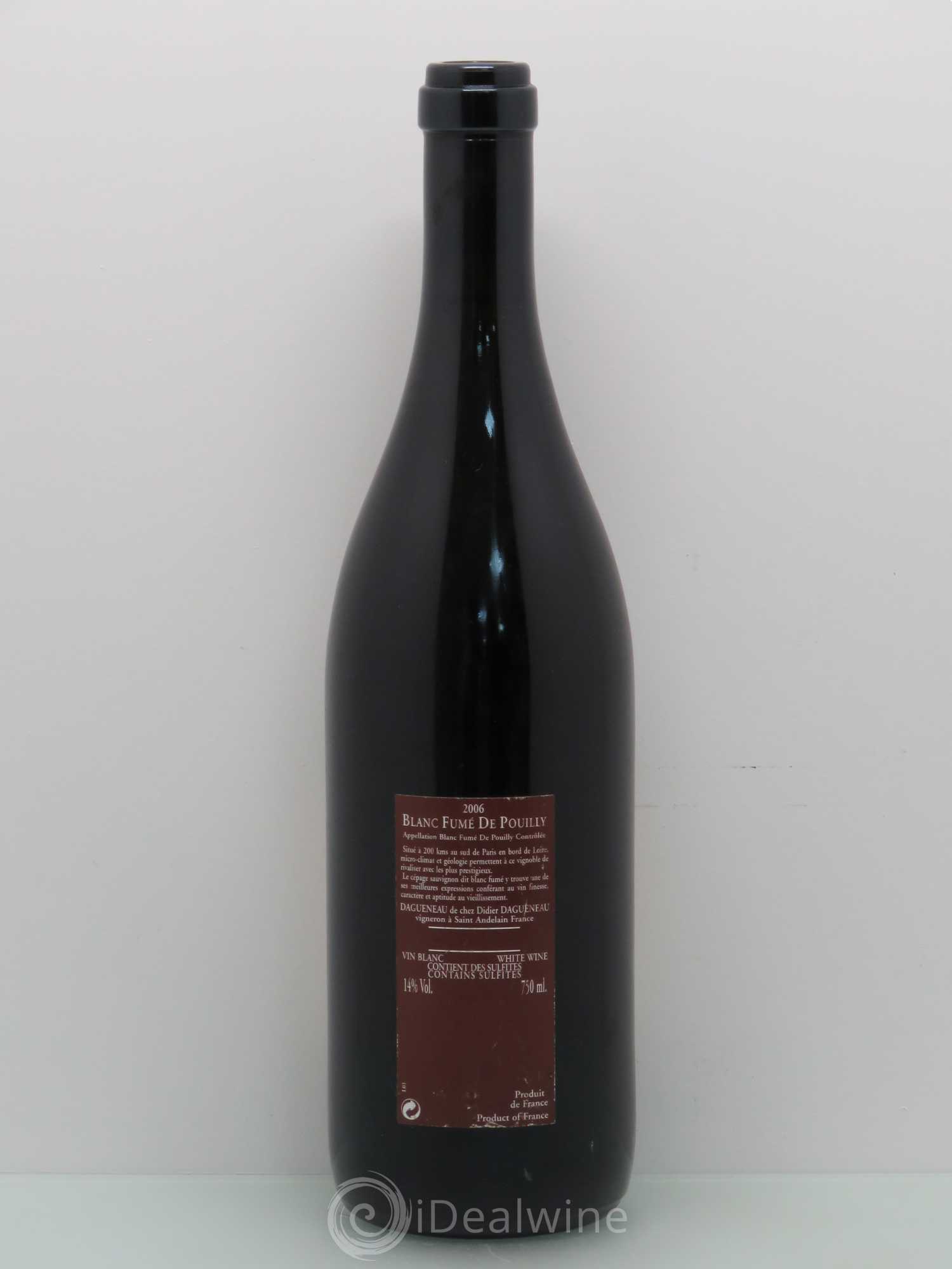 Vin de France (anciennement Pouilly-Fumé) Pur Sang Dagueneau (Domaine Didier - Louis-Benjamin) 2006 - Lot de 1 bouteille - 1