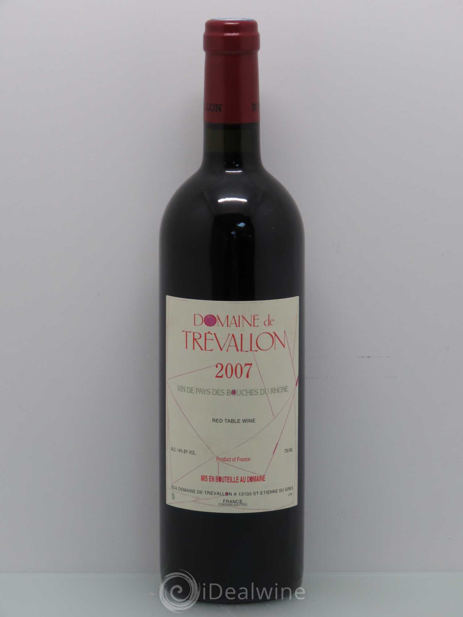 VDP Bouches du Rhône Trévallon (Domaine de) Eloi Dürrbach 2007 - Lot de 1 bouteille - 0