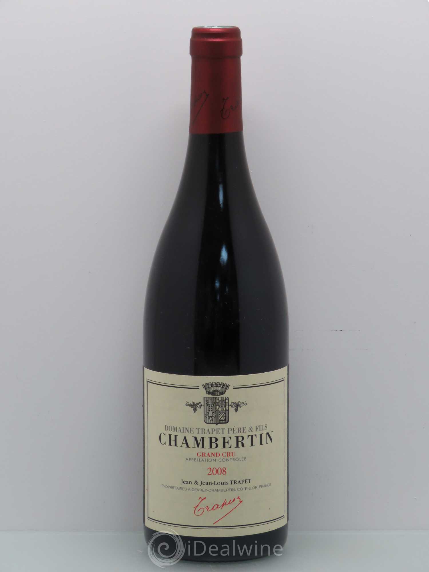 Chambertin Grand Cru Domaine Trapet 2008 - Lot de 1 bouteille - 0