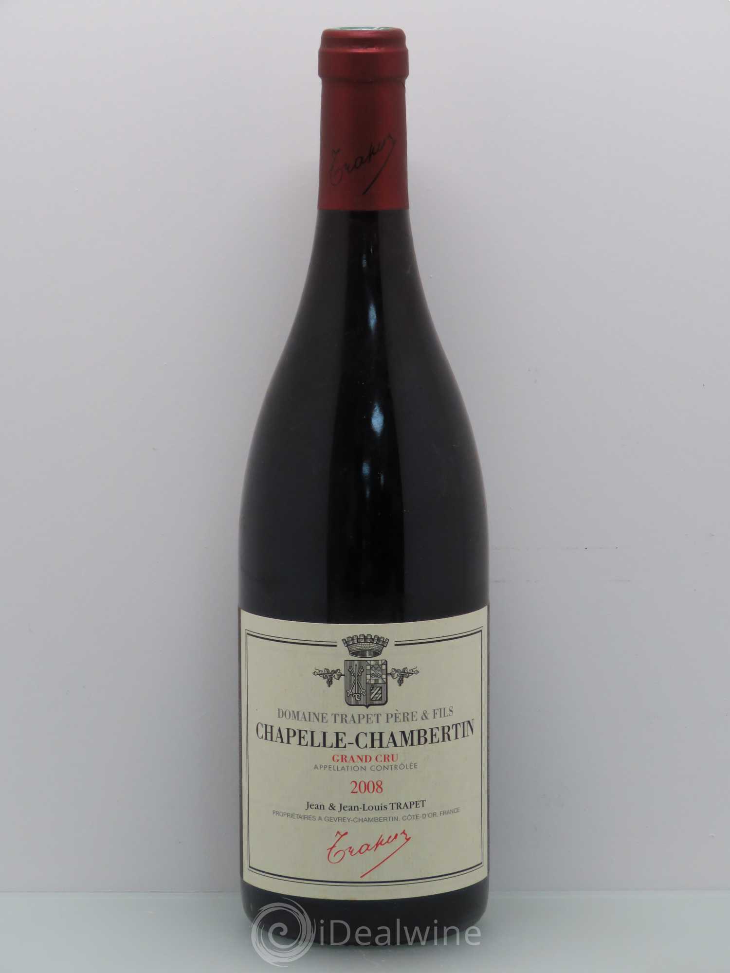 Chapelle-Chambertin Grand Cru Domaine Trapet 2008 - Lot de 1 bouteille - 0