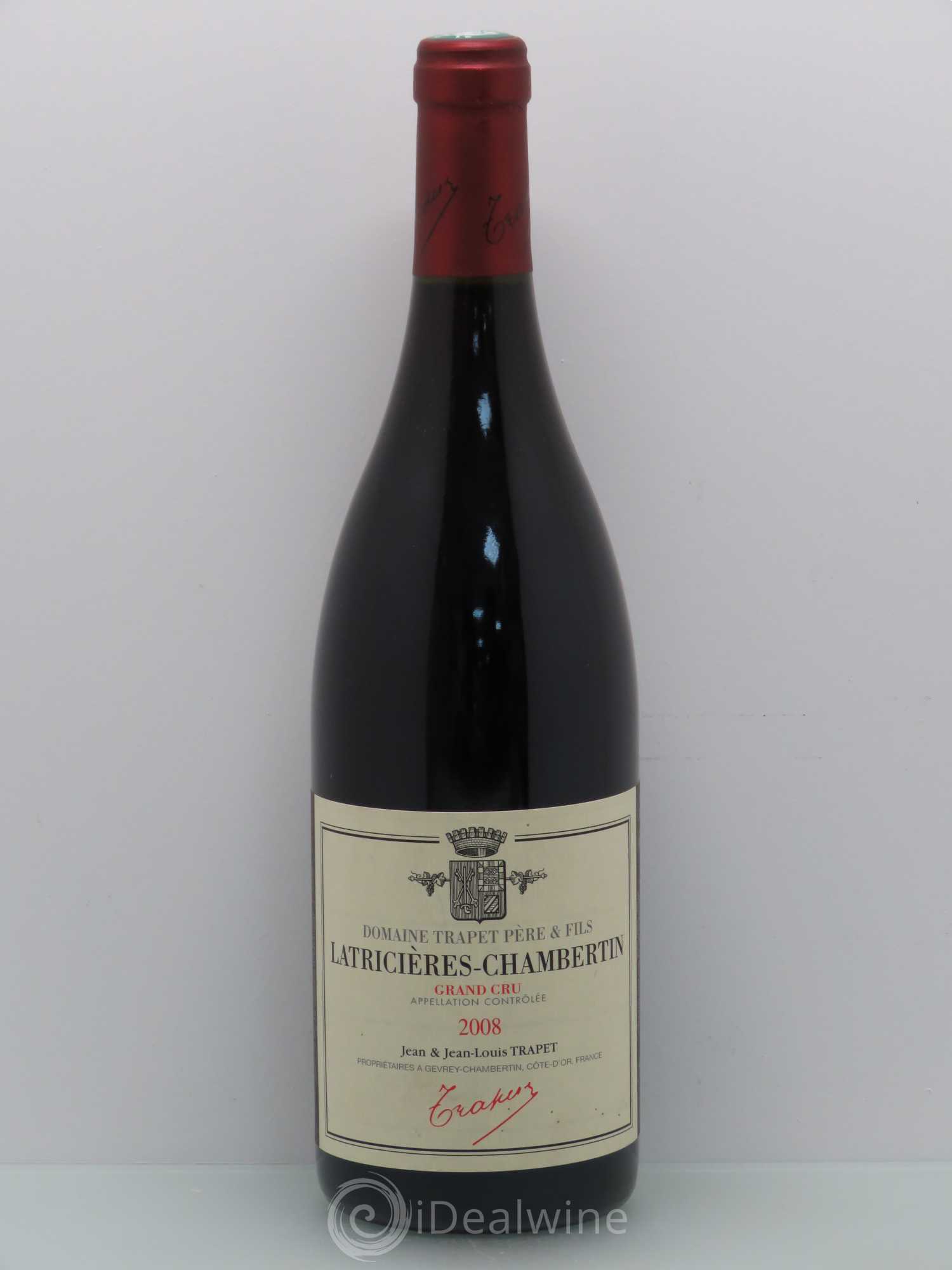 Latricières-Chambertin Grand Cru Domaine Trapet 2008 - Lot de 1 bouteille - 0