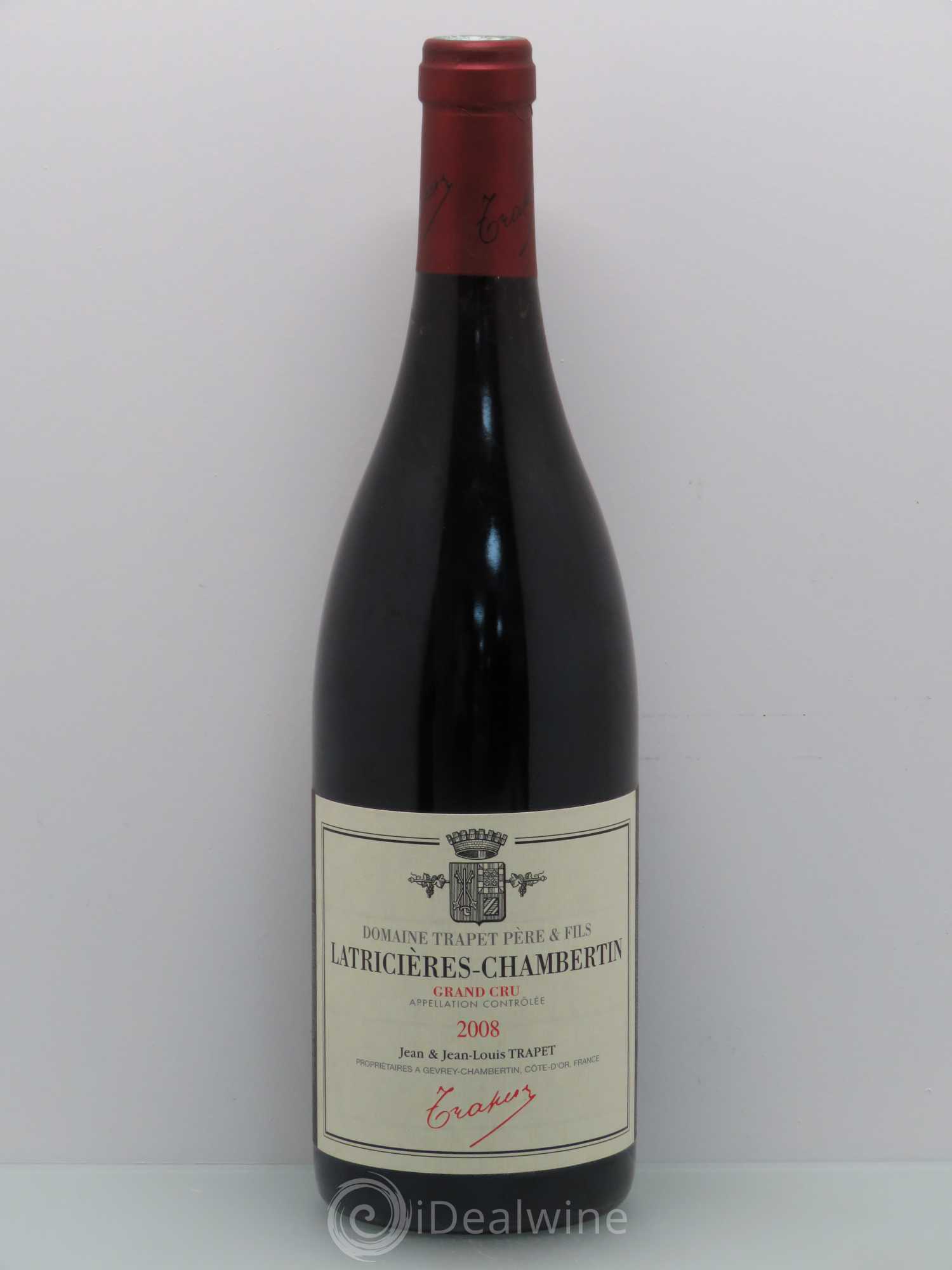Latricières-Chambertin Grand Cru Domaine Trapet 2008 - Lot de 1 bouteille - 0
