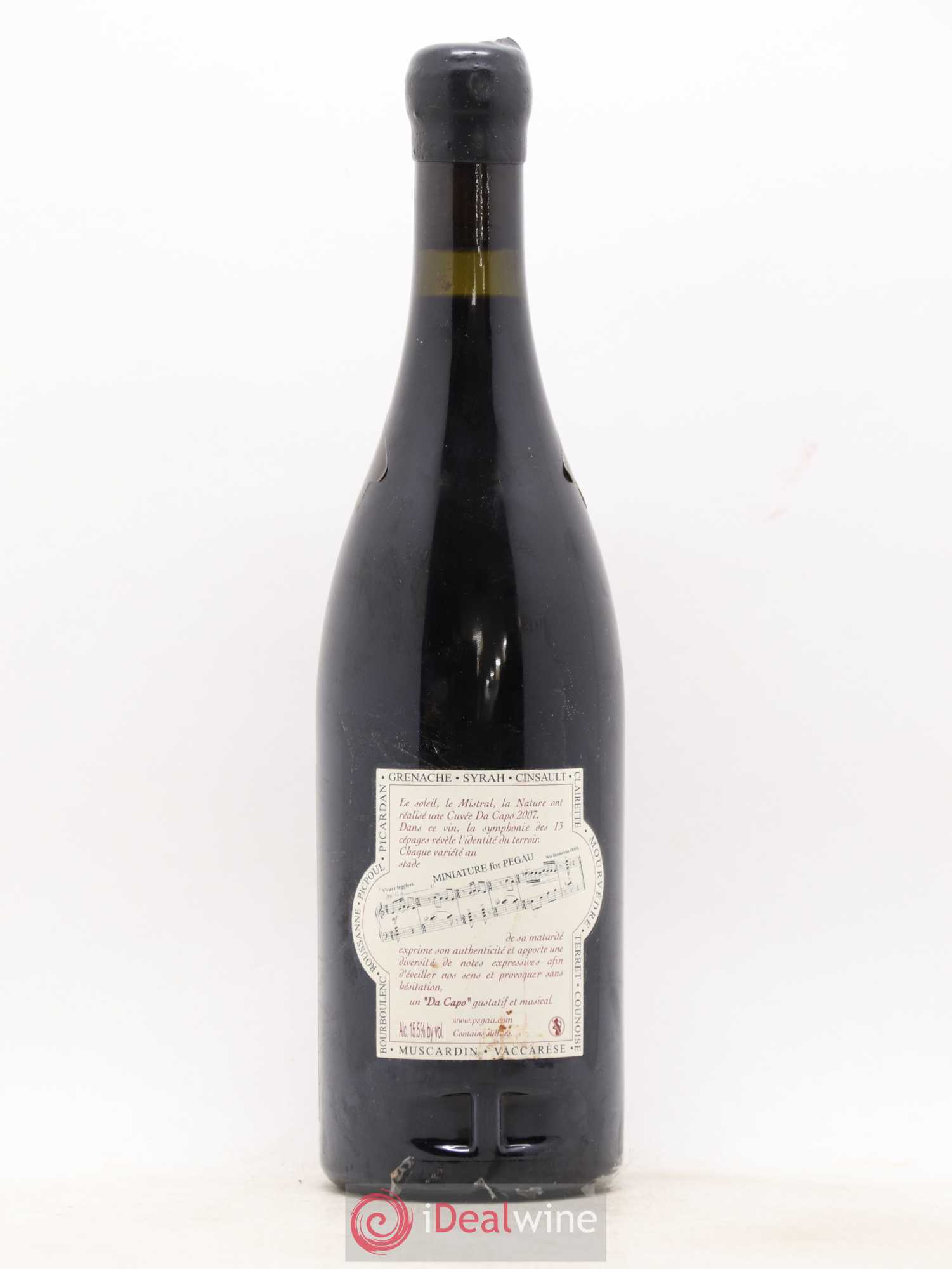Châteauneuf-du-Pape Domaine du Pégau Cuvée Da Capo Paul et Laurence Féraud 2007 - Lot de 1 bouteille - 1