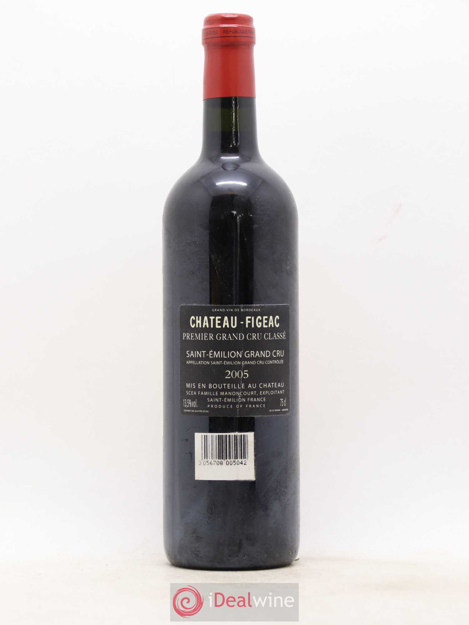 Château Figeac 1er Grand Cru Classé A 2005 - Lot de 1 bouteille - 1