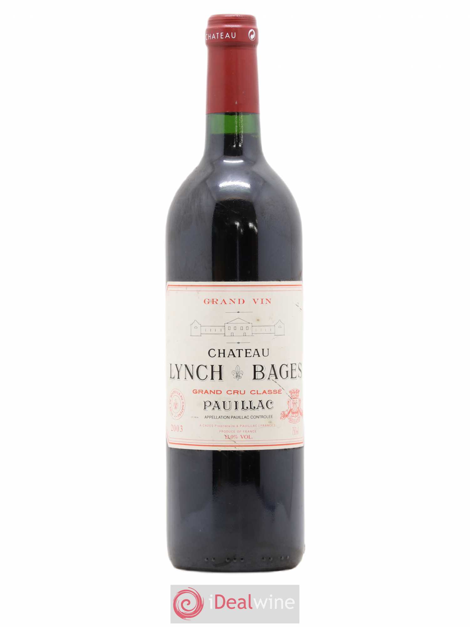 Château Lynch Bages 5ème Grand Cru Classé 2003 - Lot de 1 bouteille - 0