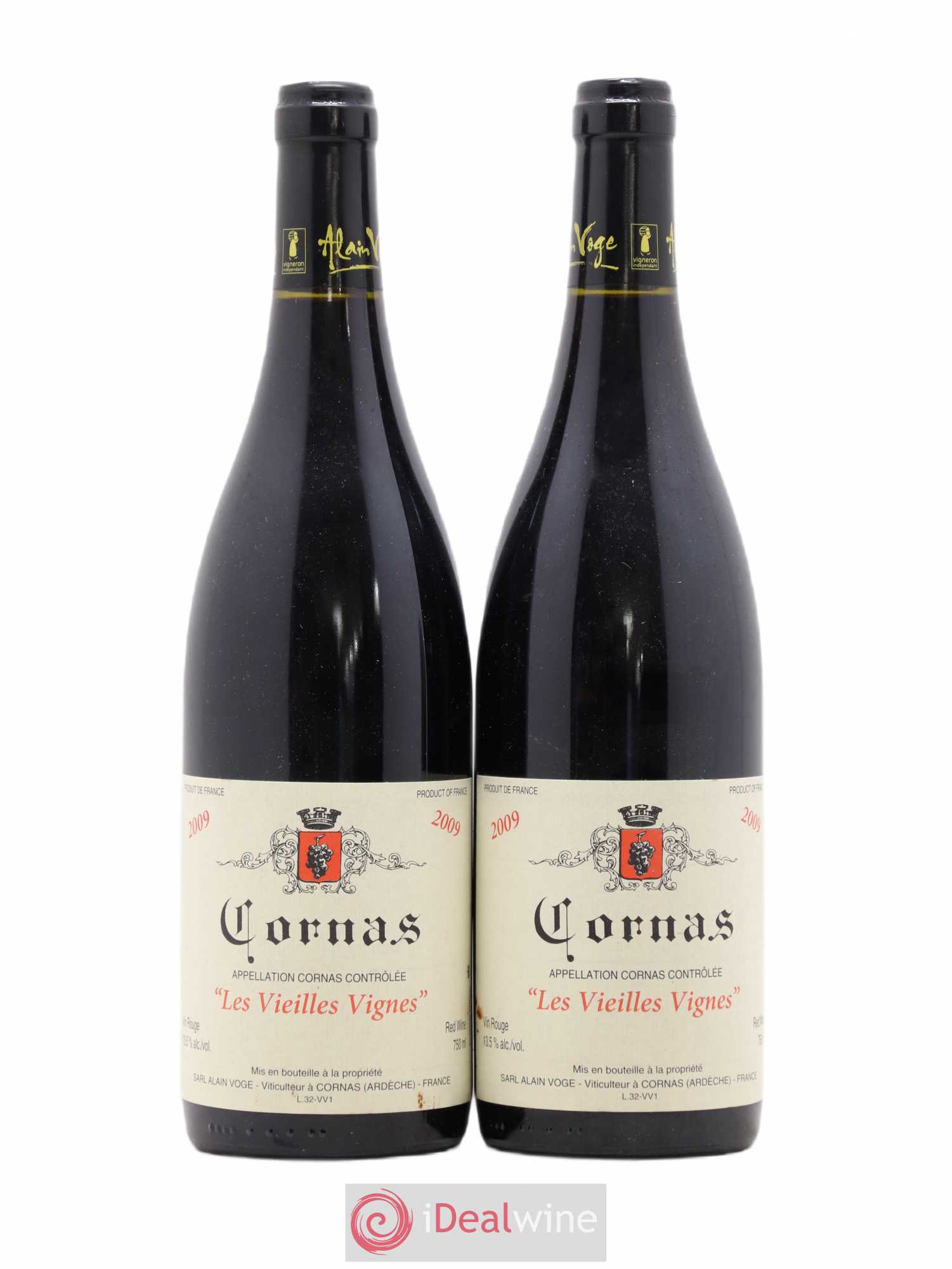 Cornas Les Vieilles Vignes Alain Voge (Domaine) 2009 - Lot de 2 bouteilles - 0