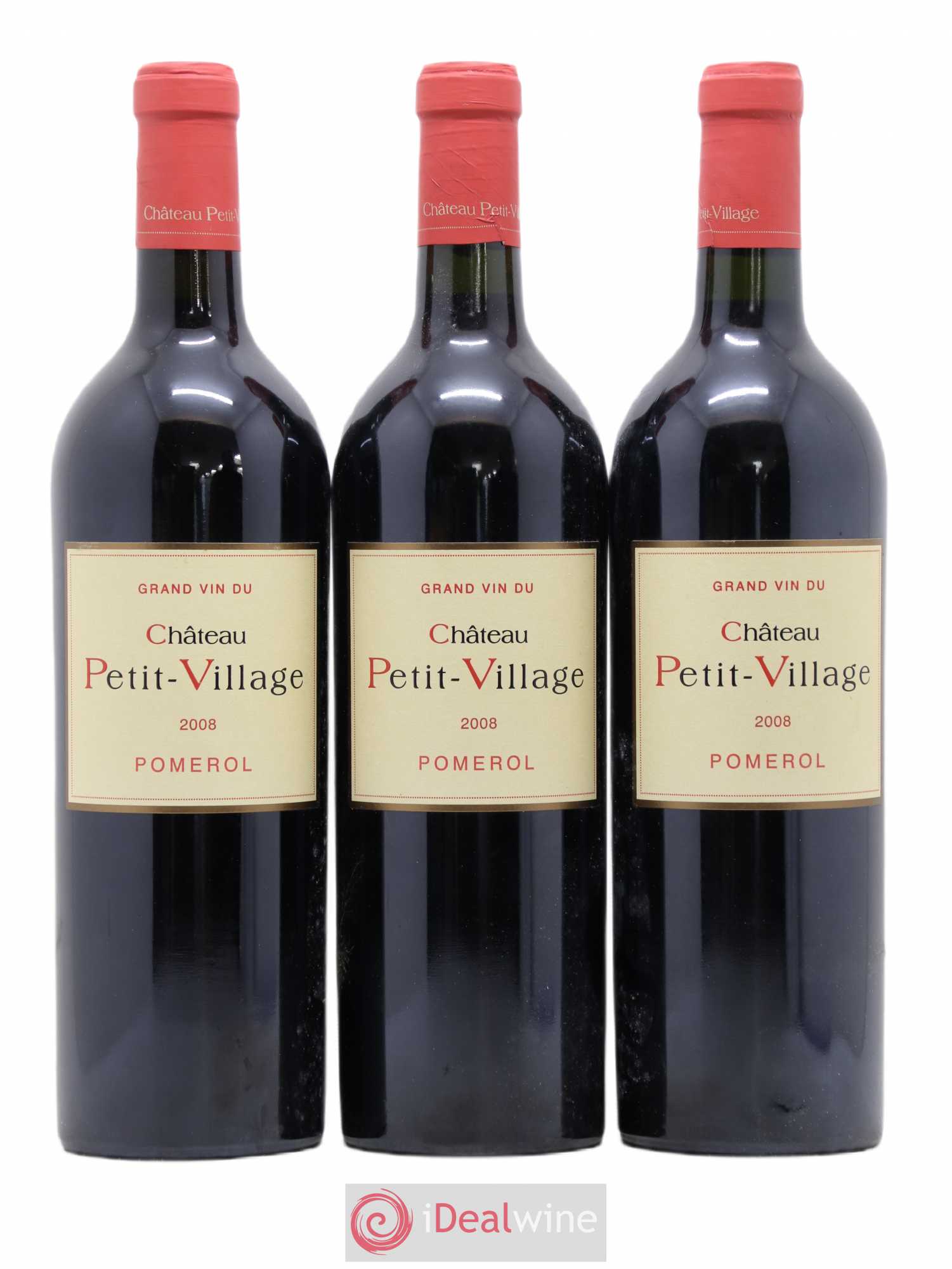 Château Petit Village 2008 - Lot de 3 bouteilles - 0