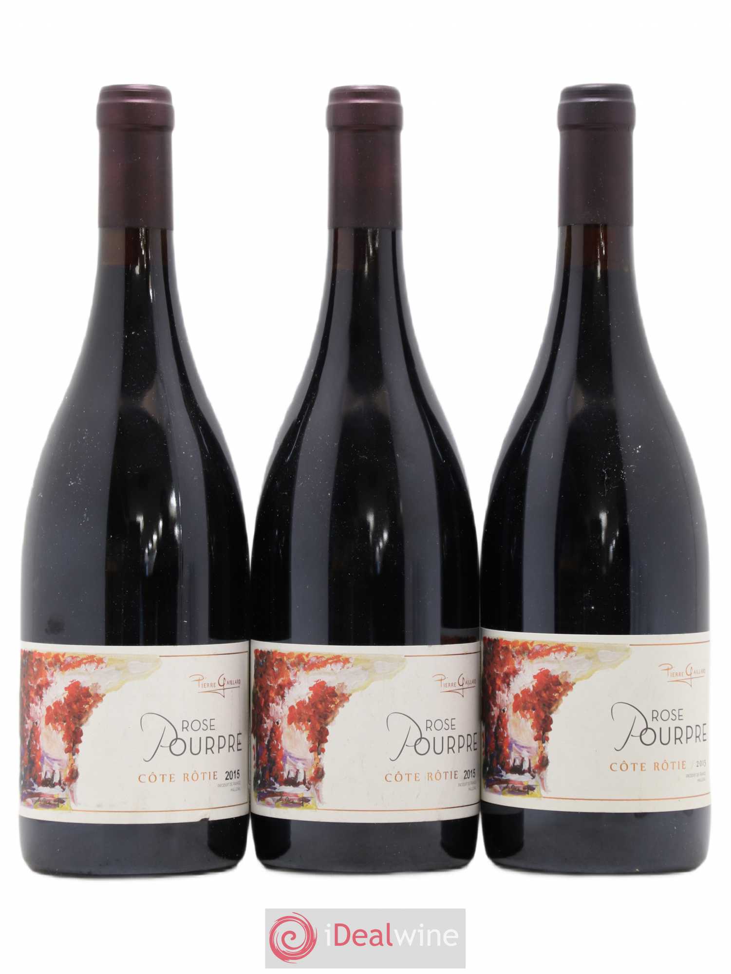 Côte-Rôtie Rose Pourpre Pierre Gaillard 2015 - Lot de 3 bouteilles - 0