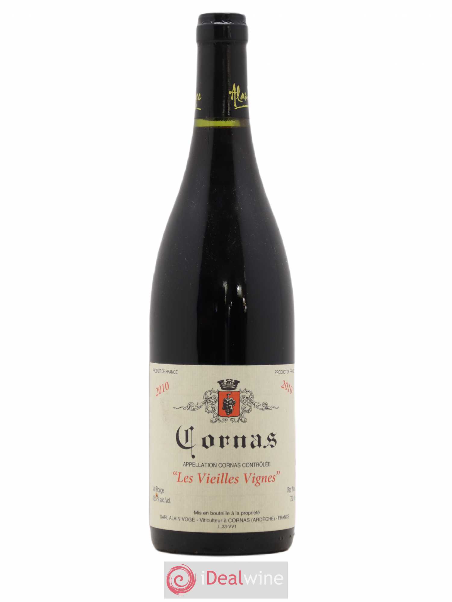 Cornas Les Vieilles Vignes Alain Voge (Domaine) 2010 - Lot de 1 bouteille - 0