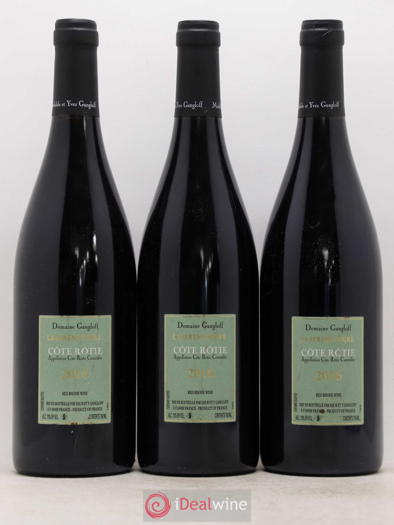 Côte-Rôtie La Sereine Noire Gangloff (Domaine) 2016 - Lot de 3 bouteilles - 1