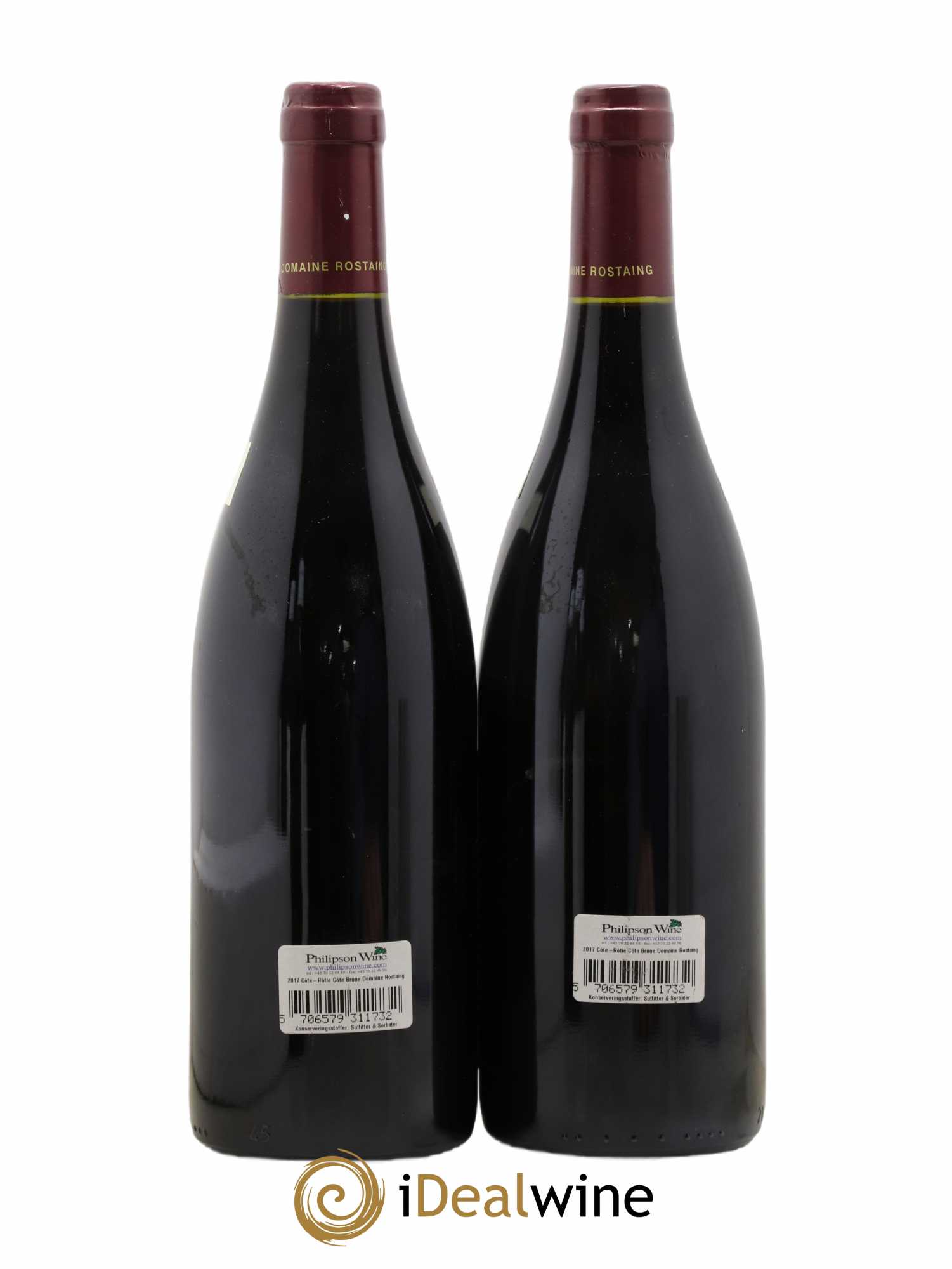 Côte-Rôtie Côte Brune René Rostaing 2017 - Lot of 2 bottles - 1