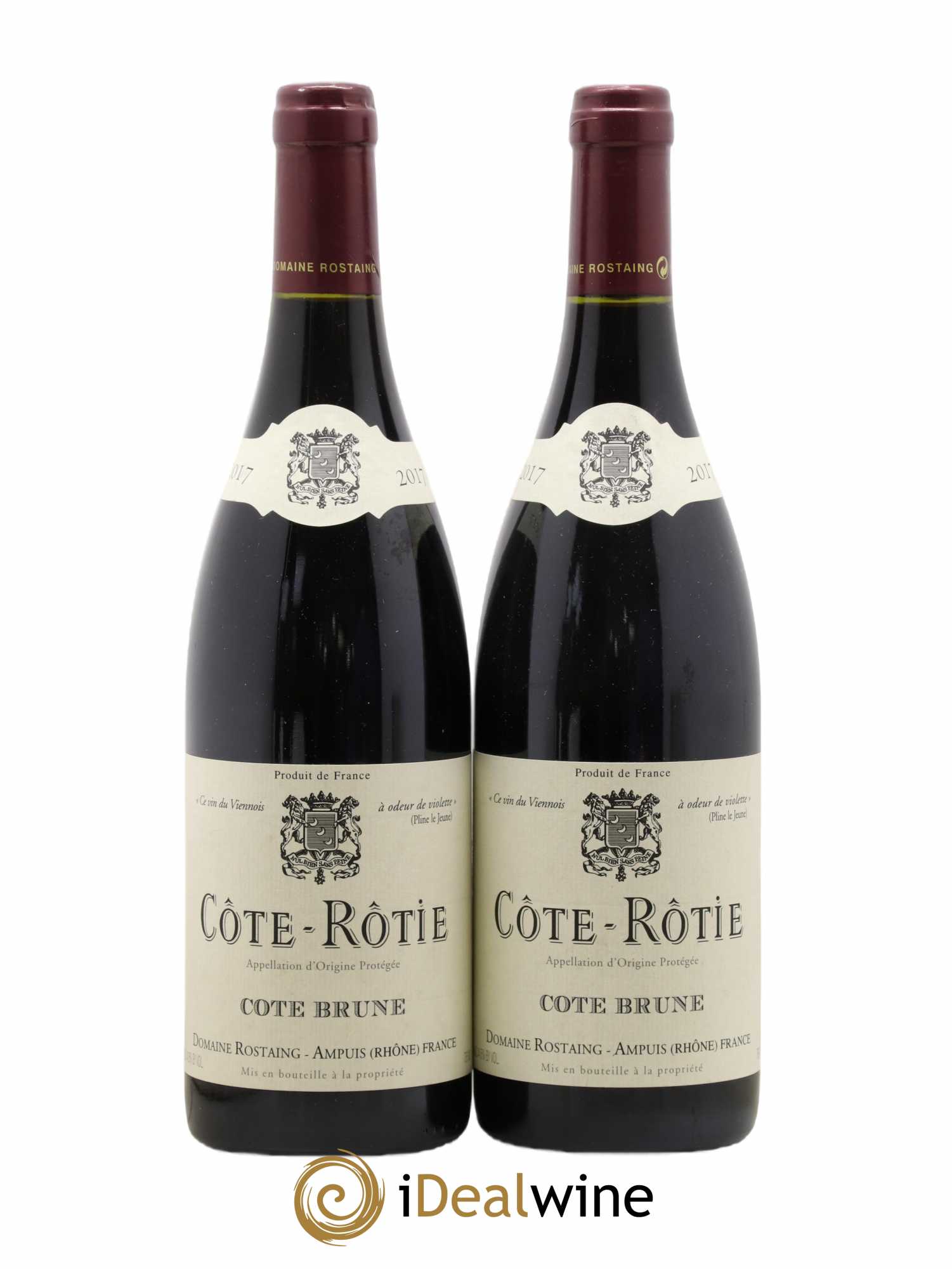Côte-Rôtie Côte Brune René Rostaing 2017 - Lot of 2 bottles - 0