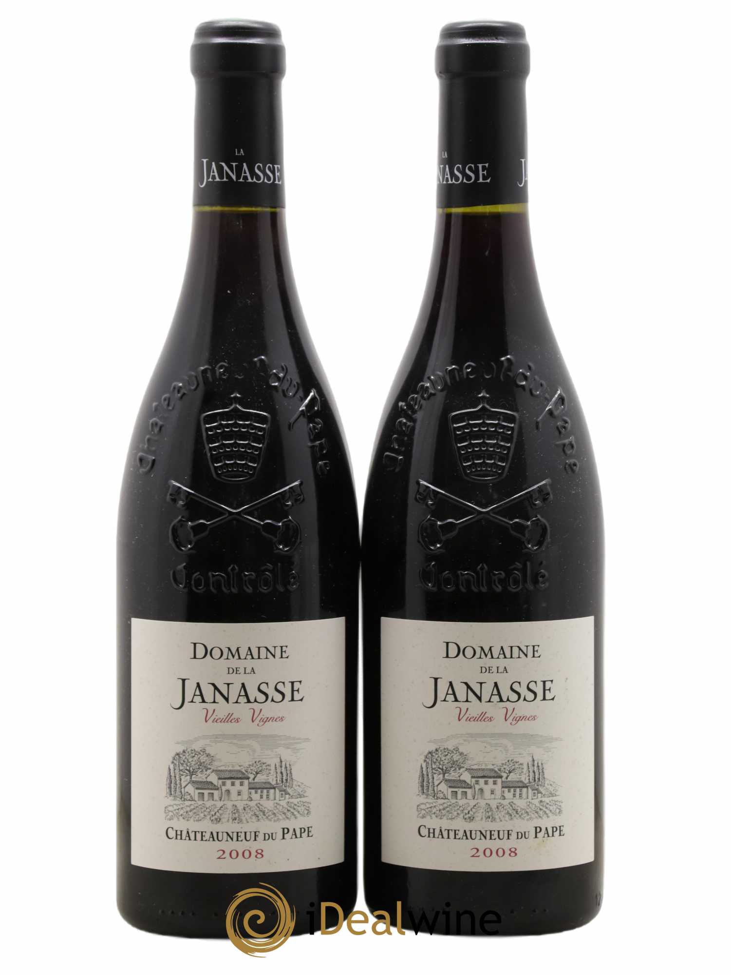 Châteauneuf-du-Pape Cuvée Vieilles Vignes La Janasse (Domaine de) 2008 - Lot de 2 bouteilles - 0