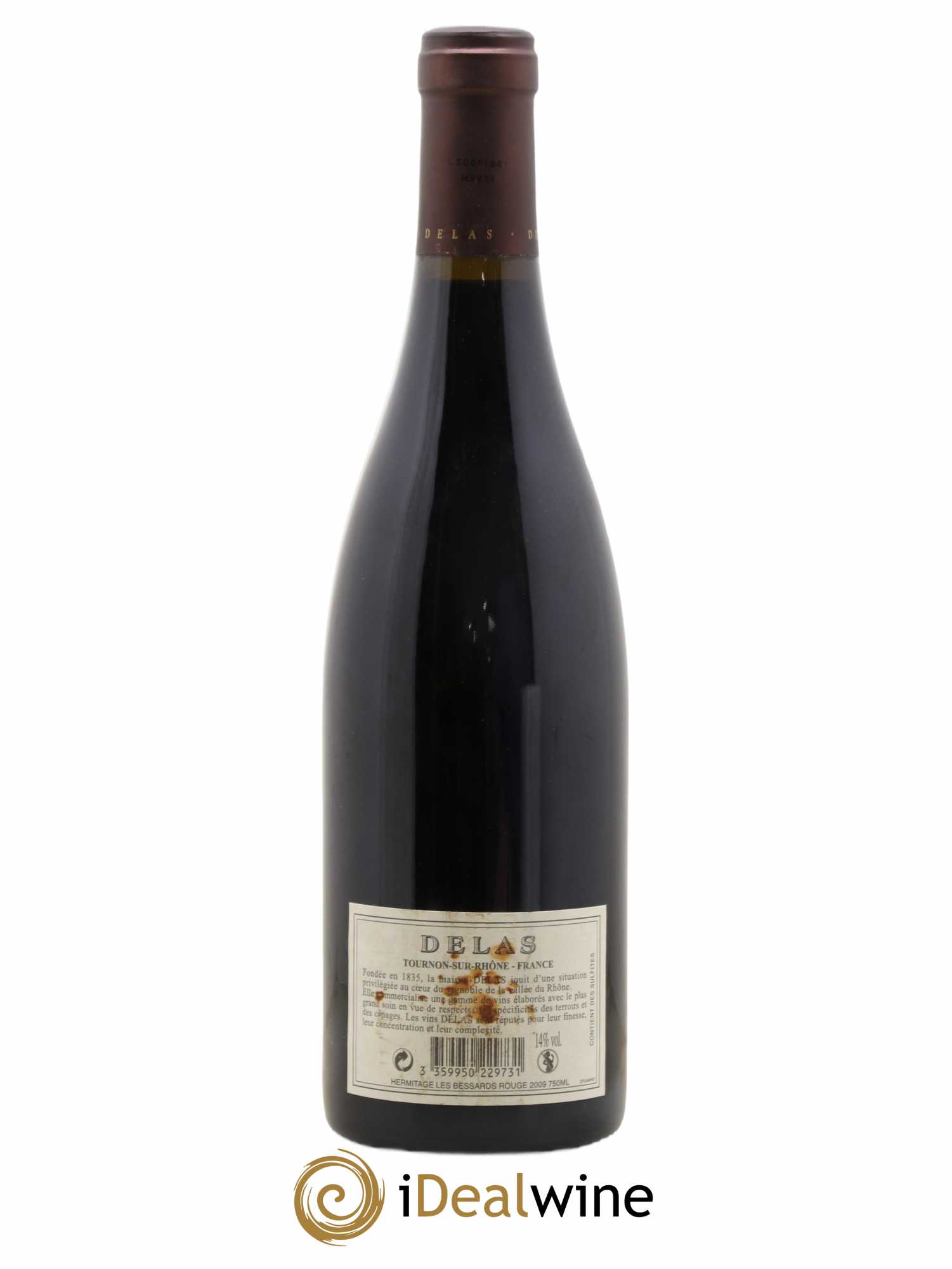 Hermitage Les Bessards Delas Frères 2009 - Lot de 1 bouteille - 1