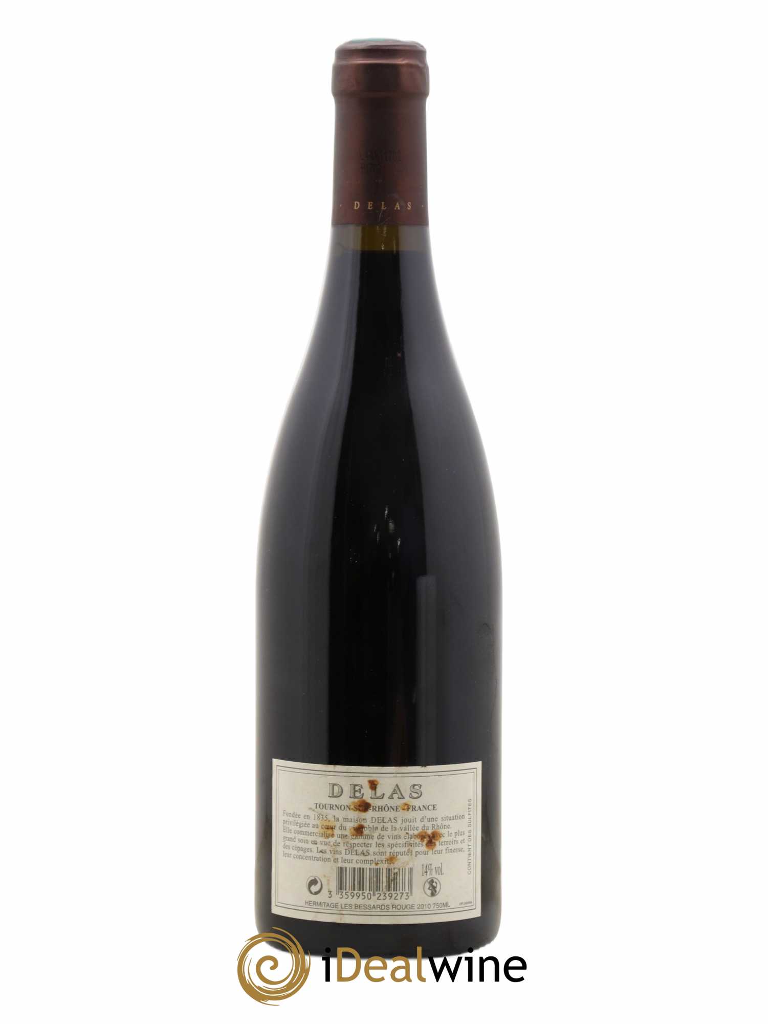 Hermitage Les Bessards Delas Frères 2010 - Lot de 1 bouteille - 1