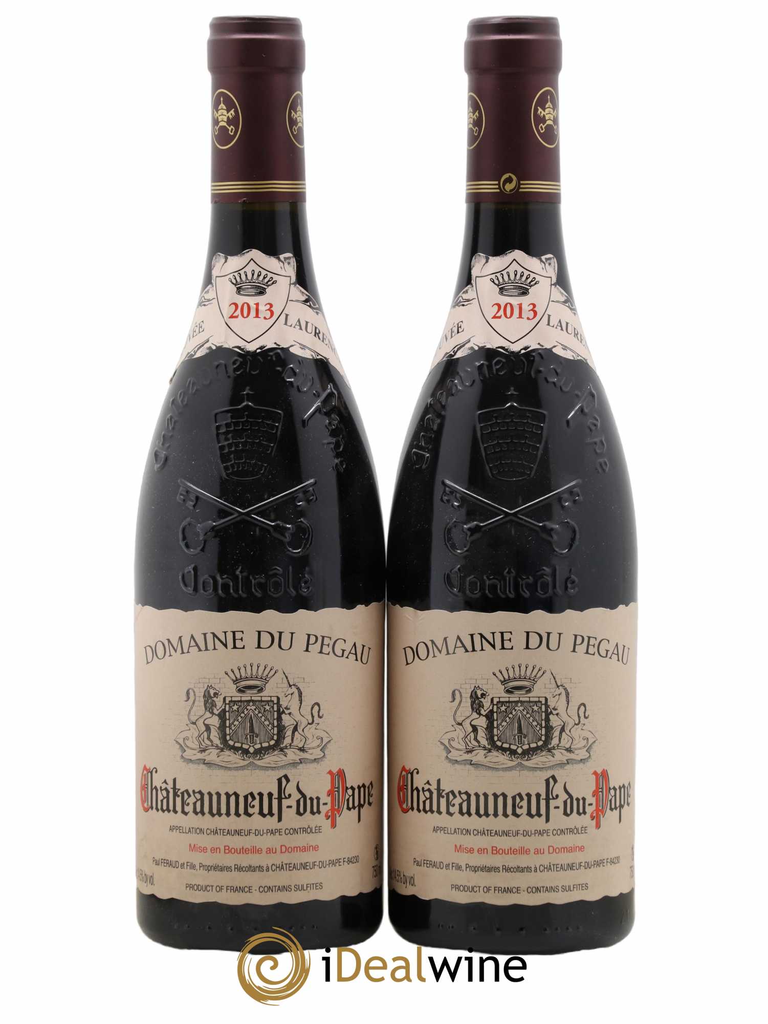 Châteauneuf-du-Pape Domaine du Pégau Cuvée Laurence Paul et Laurence Féraud 2013 - Lot de 2 bouteilles - 0