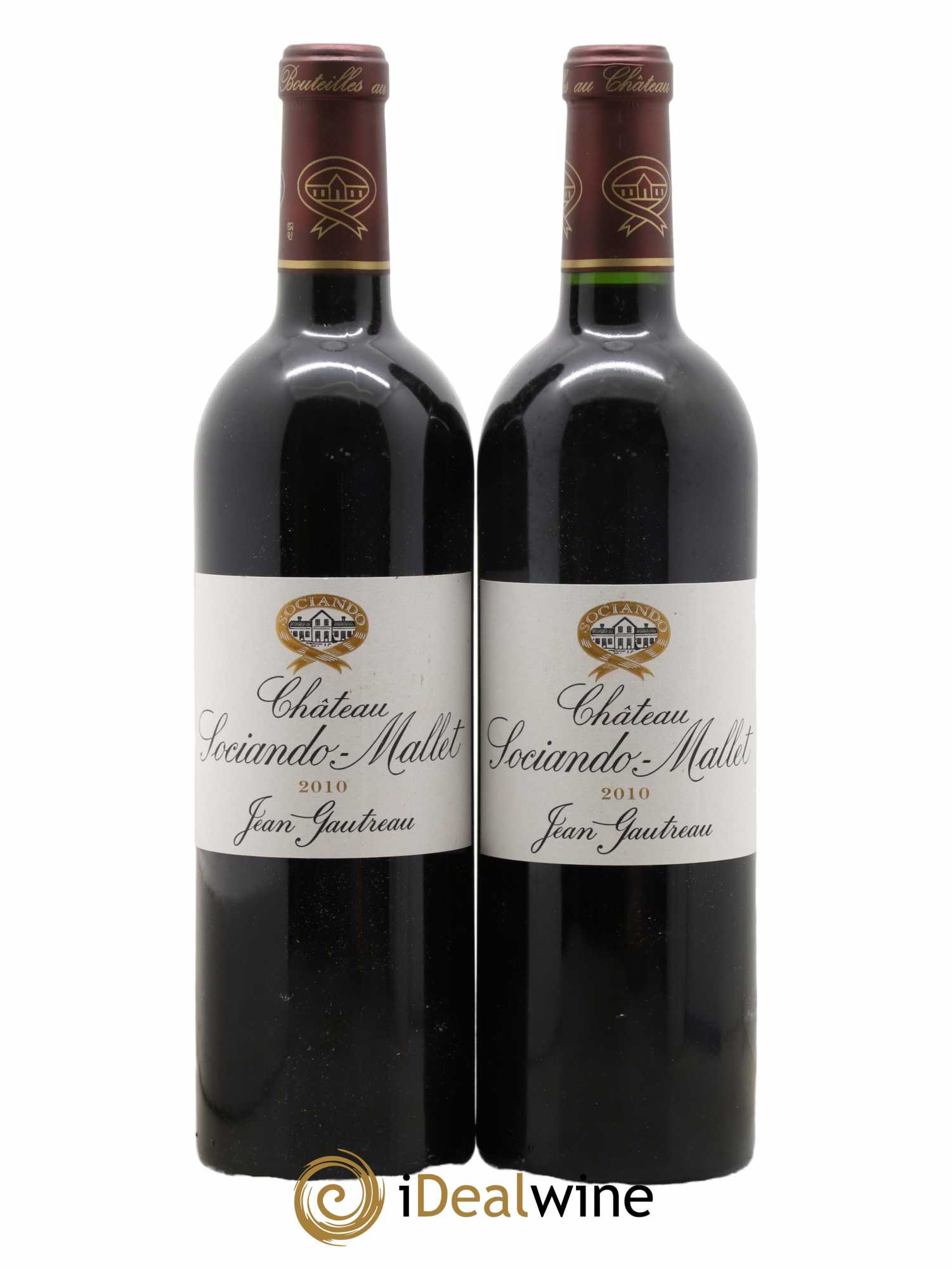 Château Sociando Mallet 2010 - Lot de 2 bouteilles - 0