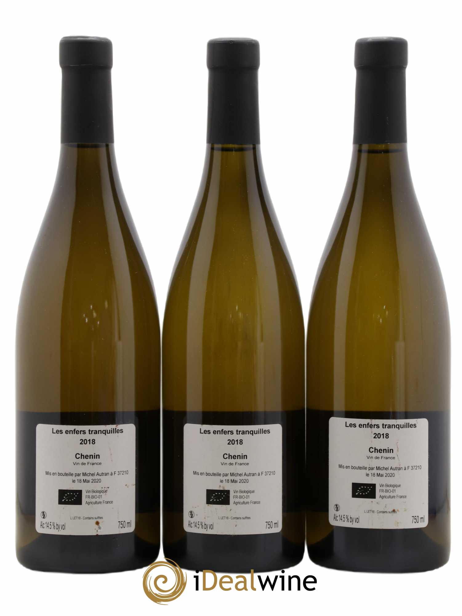 Vin de France Les Enfers Tranquilles Michel Autran 2018 - Lot de 3 bouteilles - 1