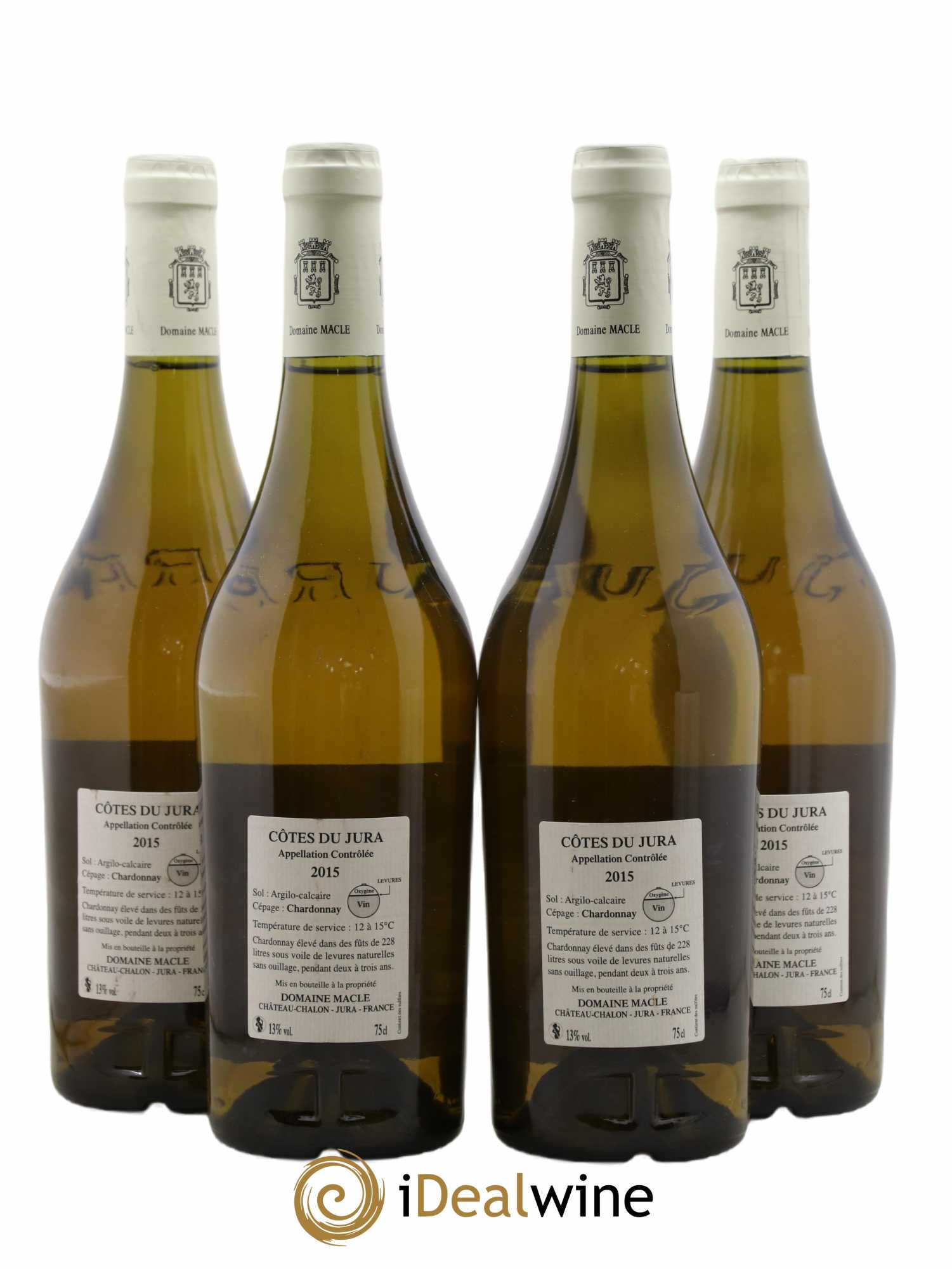 Côtes du Jura Chardonnay sous voile Jean Macle 2015 - Lot de 4 bouteilles - 1