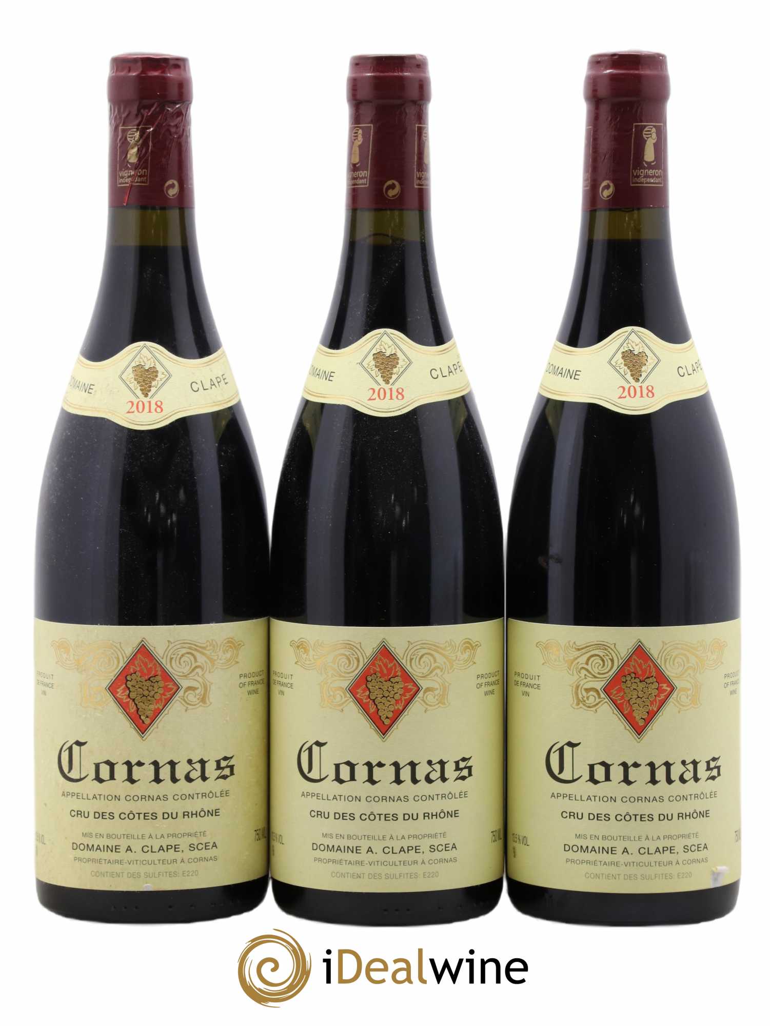 Cornas Auguste Clape 2018 - Lot de 3 bouteilles - 0
