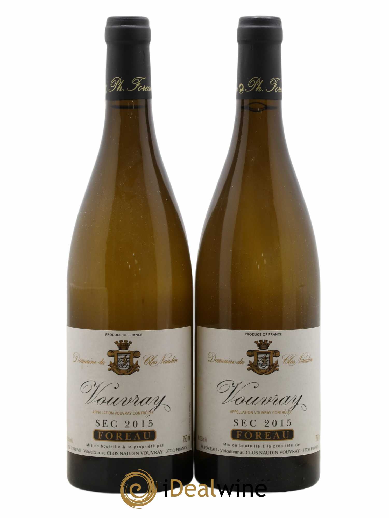 Vouvray Sec Clos Naudin - Philippe Foreau 2015 - Lot de 2 bouteilles - 0
