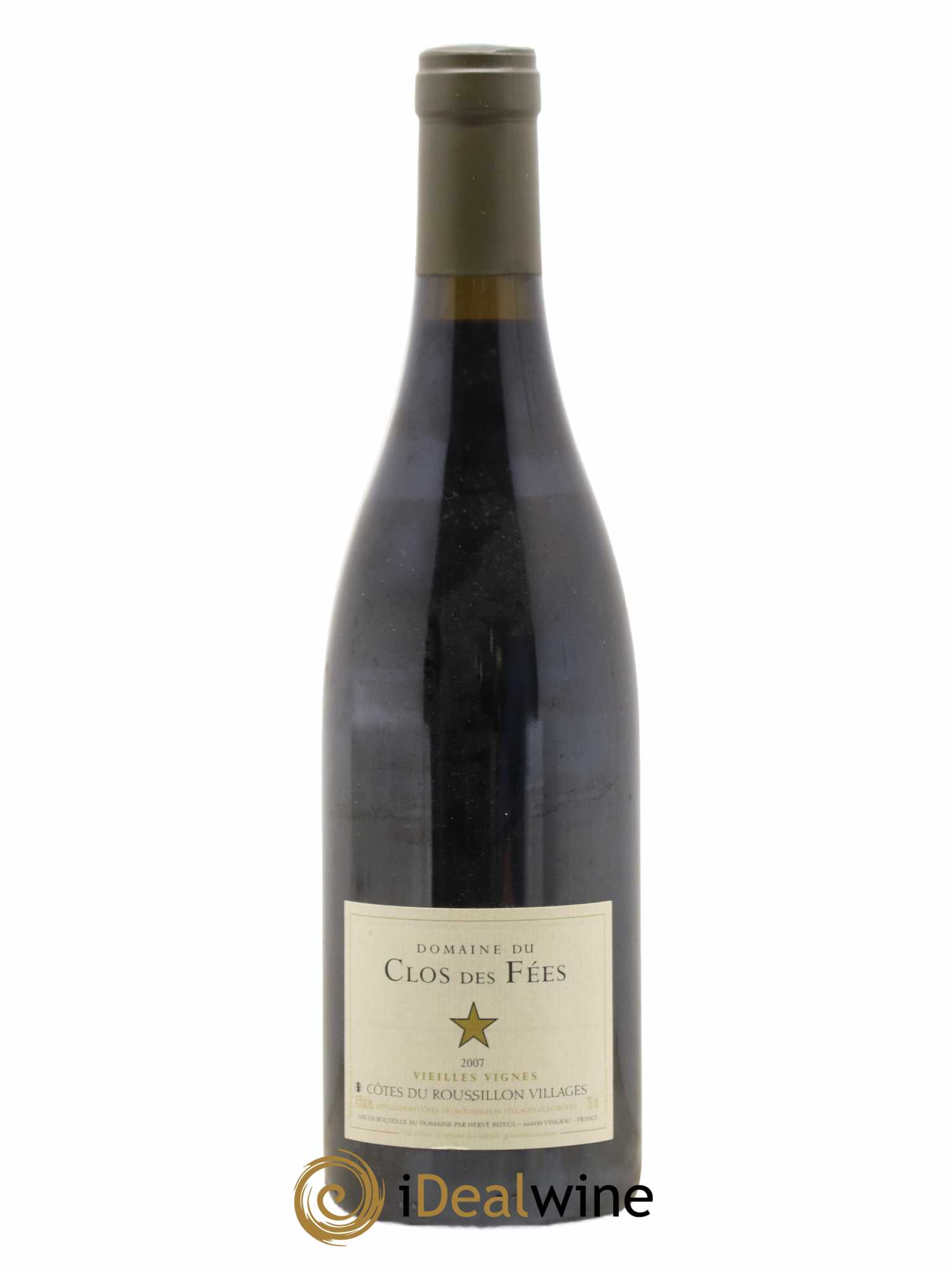 Côtes du Roussillon Villages Clos des Fées Vieilles vignes Hervé Bizeul 2007 - Lot de 1 bouteille - 0