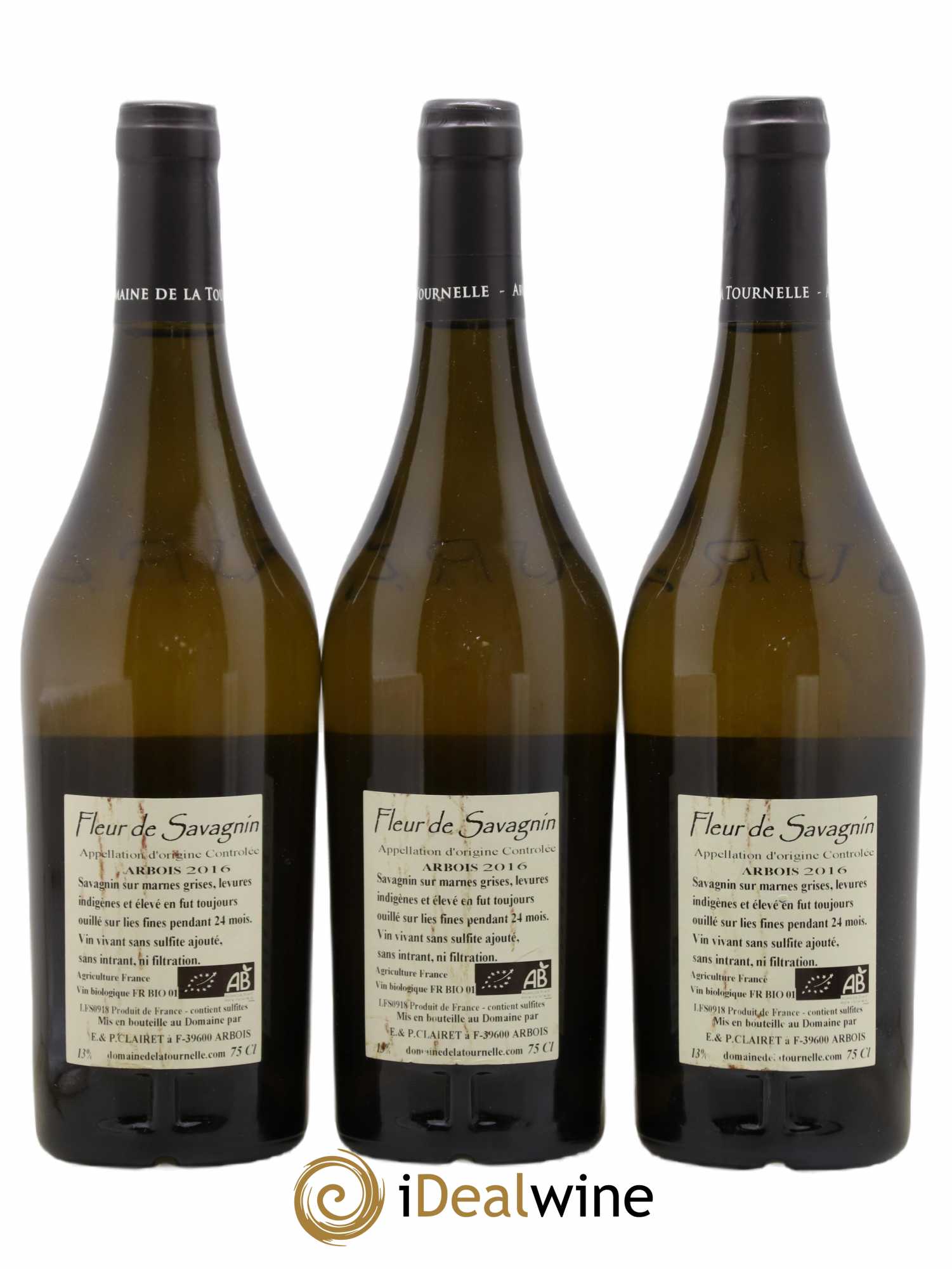 Arbois Fleur De Savagnin Domaine de la Tournelle 2016 - Lot de 3 bouteilles - 1