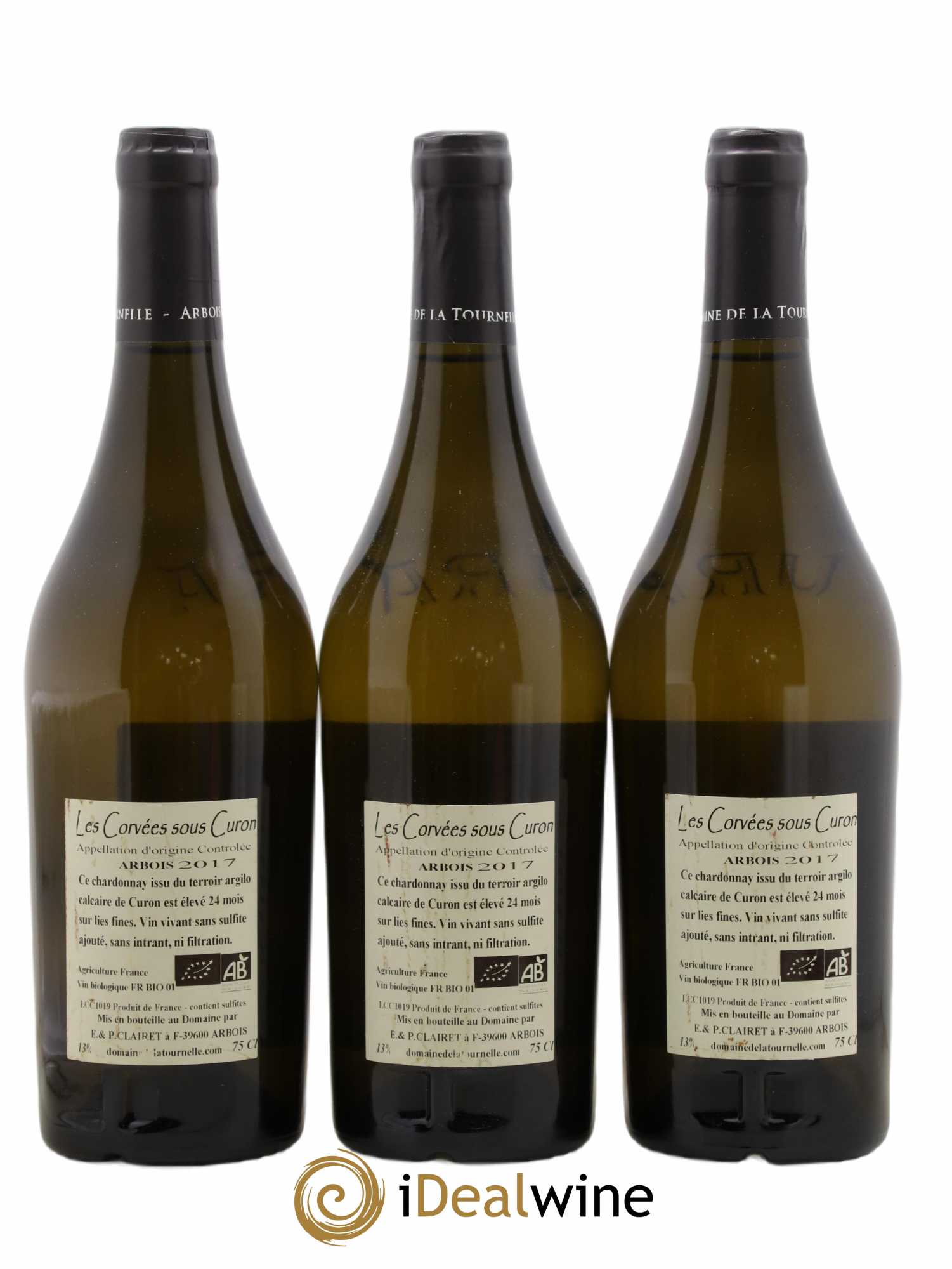 Arbois Les Corvées sous Curon Domaine de la Tournelle 2017 - Lot de 3 bouteilles - 1