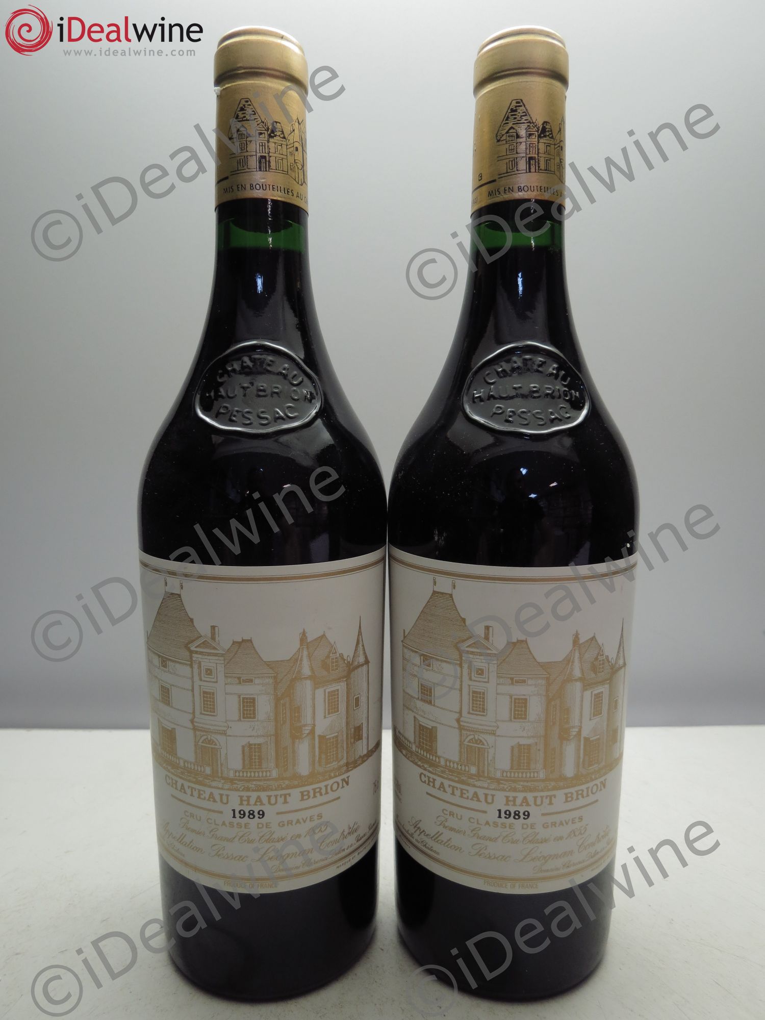 Château Haut Brion 1er Grand Cru Classé 1989 - Lot de 2 bouteilles - 0