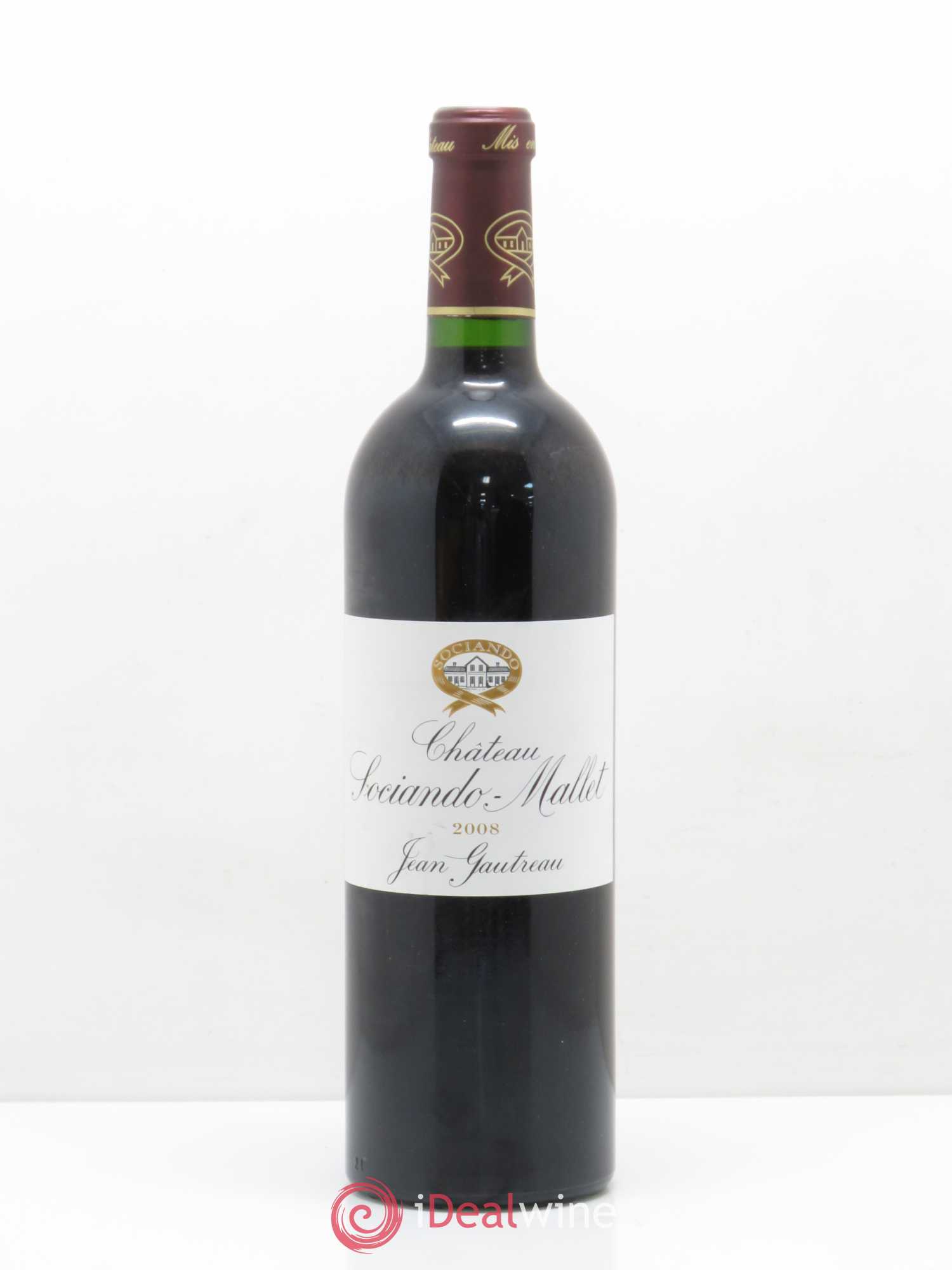 Château Sociando Mallet 2008 - Lot de 1 bouteille - 0