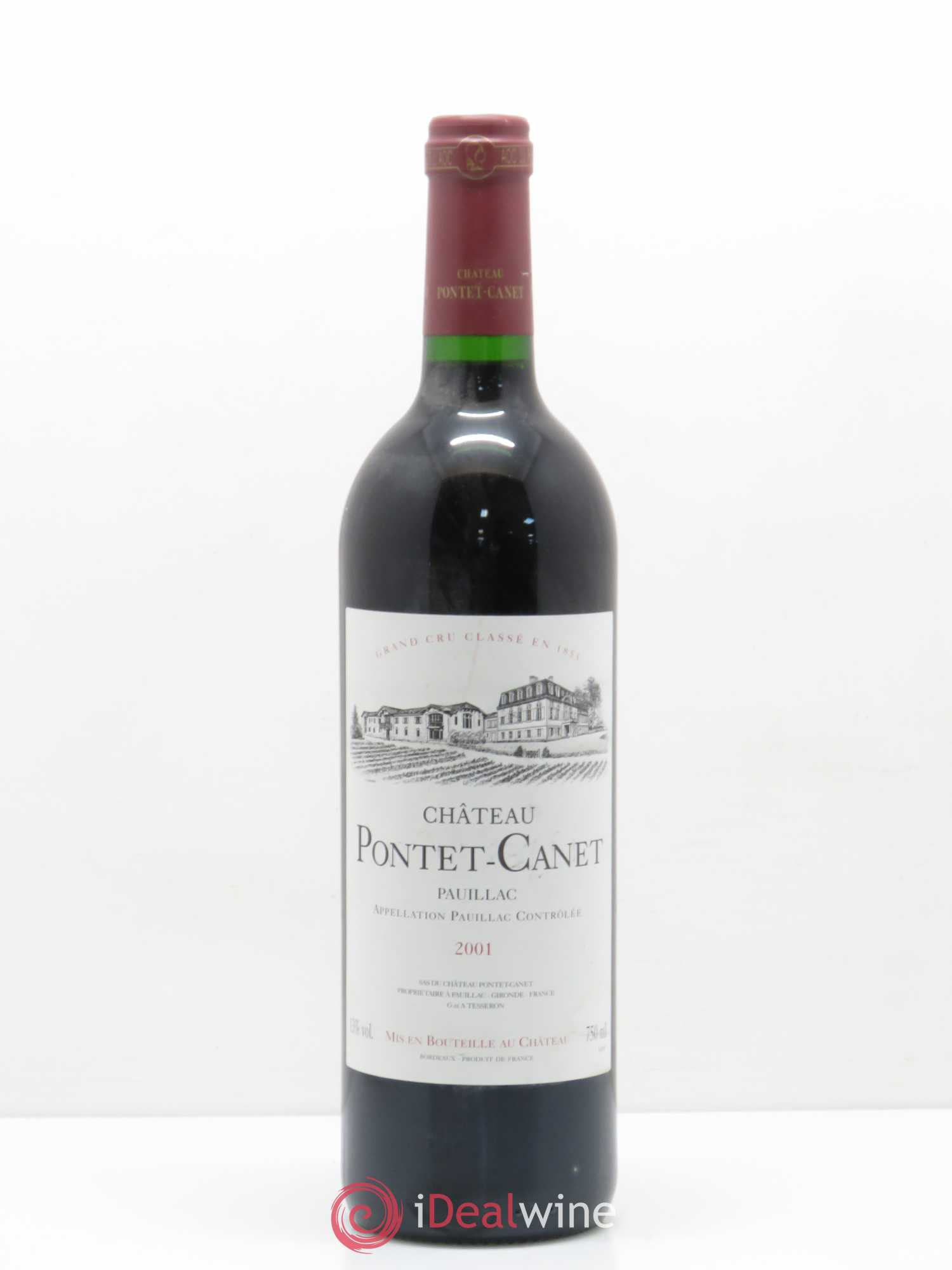 Château Pontet Canet 5ème Grand Cru Classé 2001 - Lot de 1 bouteille - 0