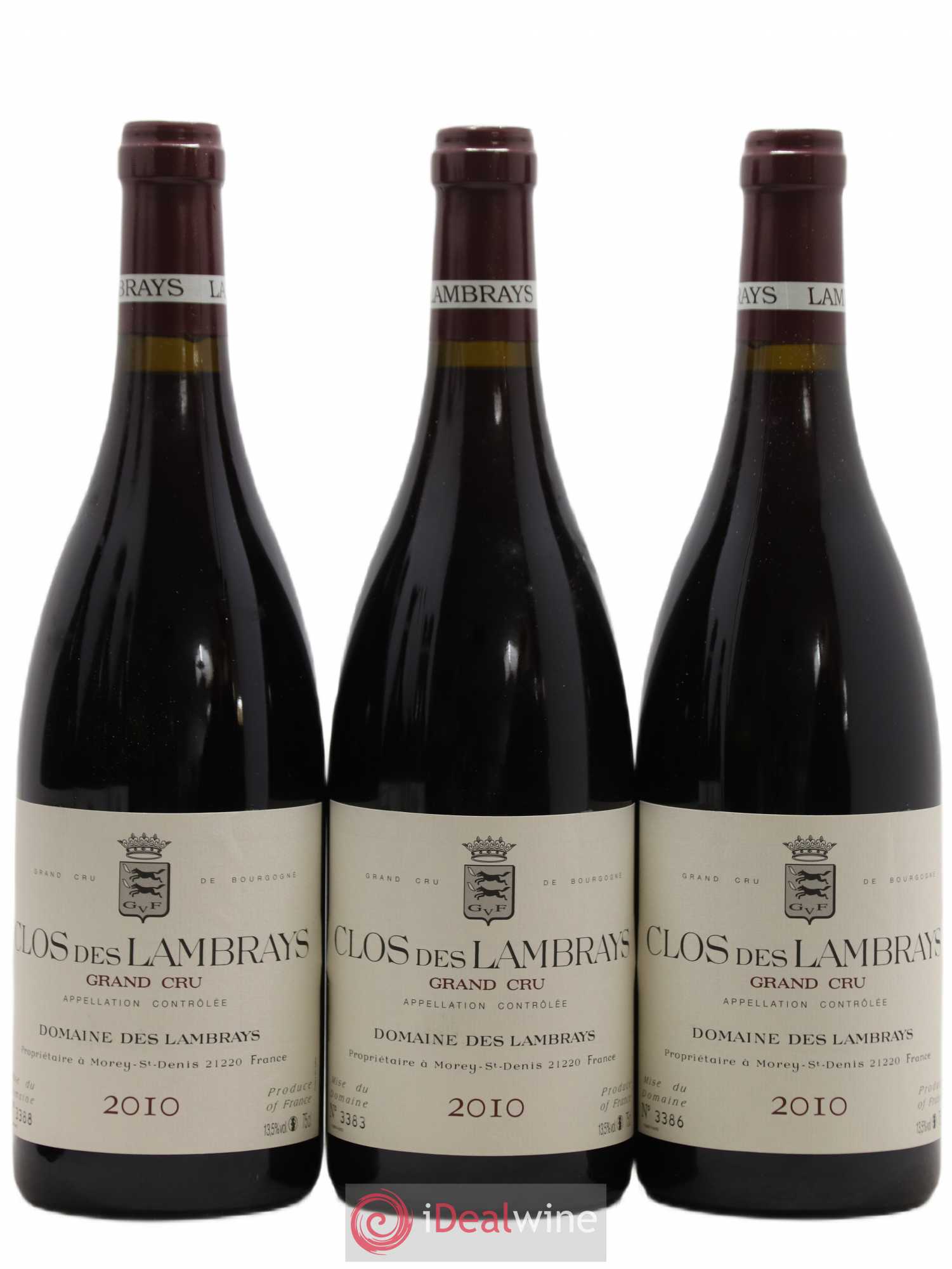 Clos des Lambrays Grand Cru Domaine des Lambrays 2010 - Lot de 12 bouteilles - 3