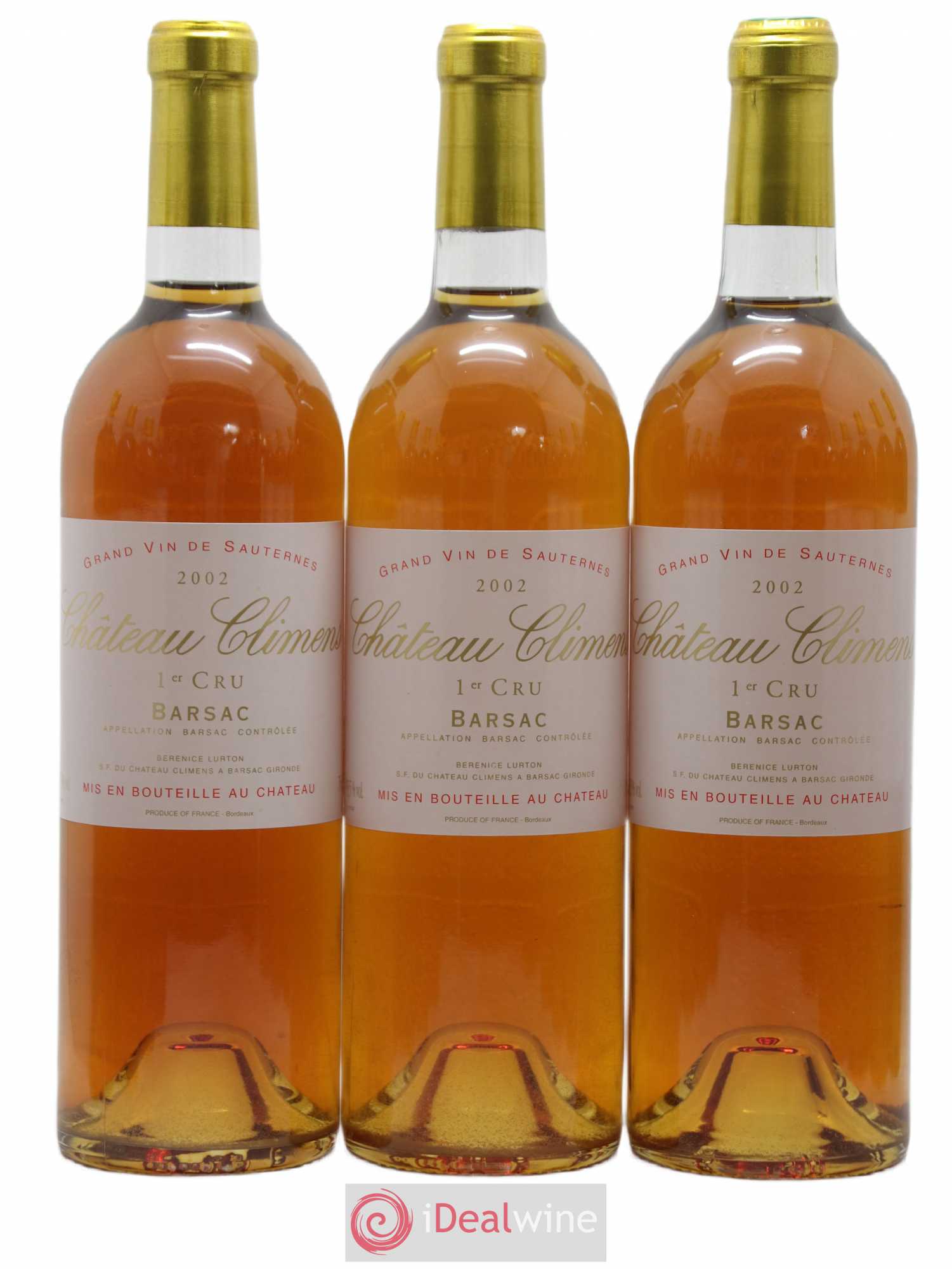Château Climens 1er Grand Cru Classé  (senza prezzo di riserva) 2002 - Lotto di 12 bottiglie - 1