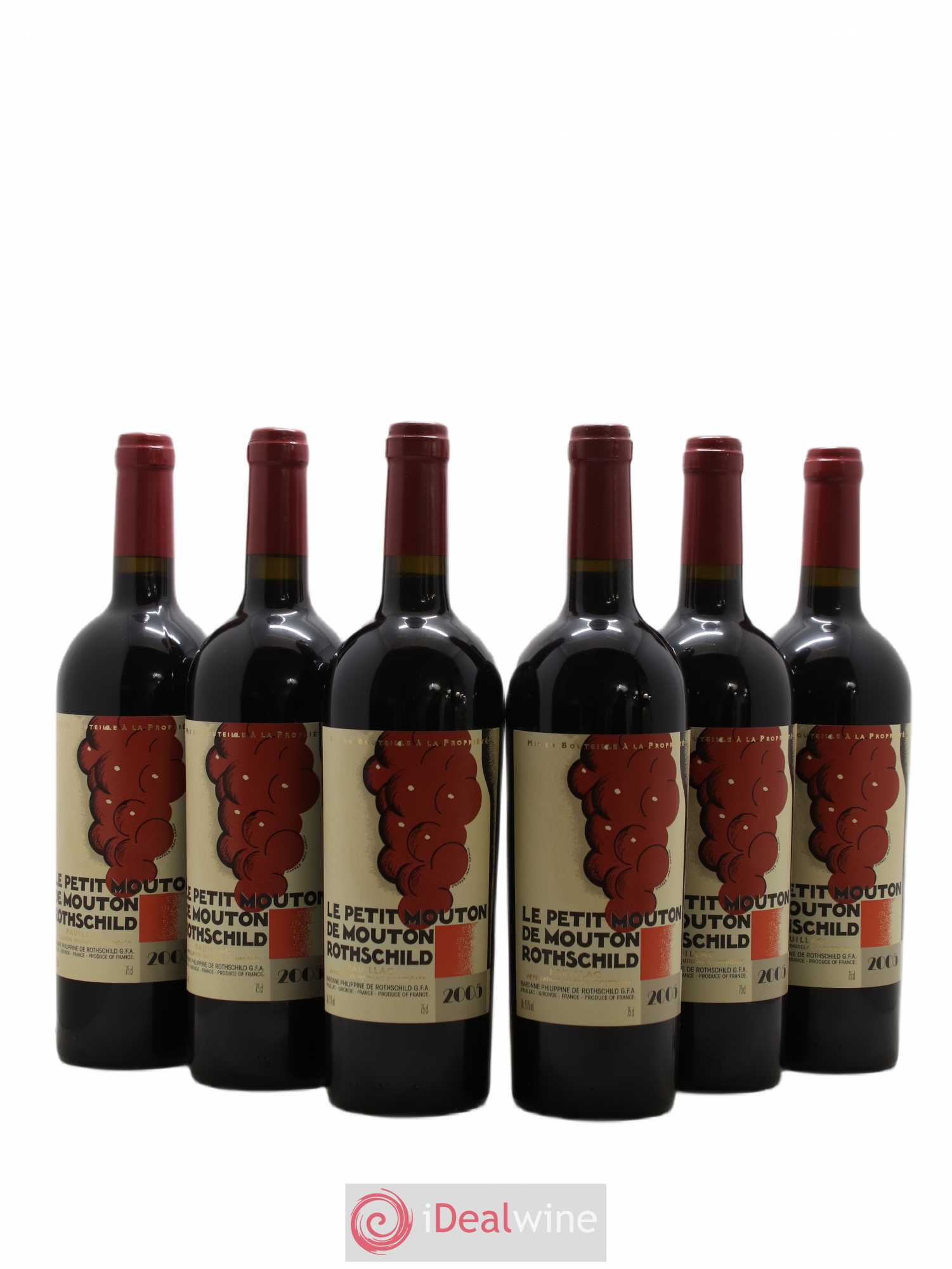 Petit Mouton Second Vin 2005 - Lot de 6 bouteilles - 0