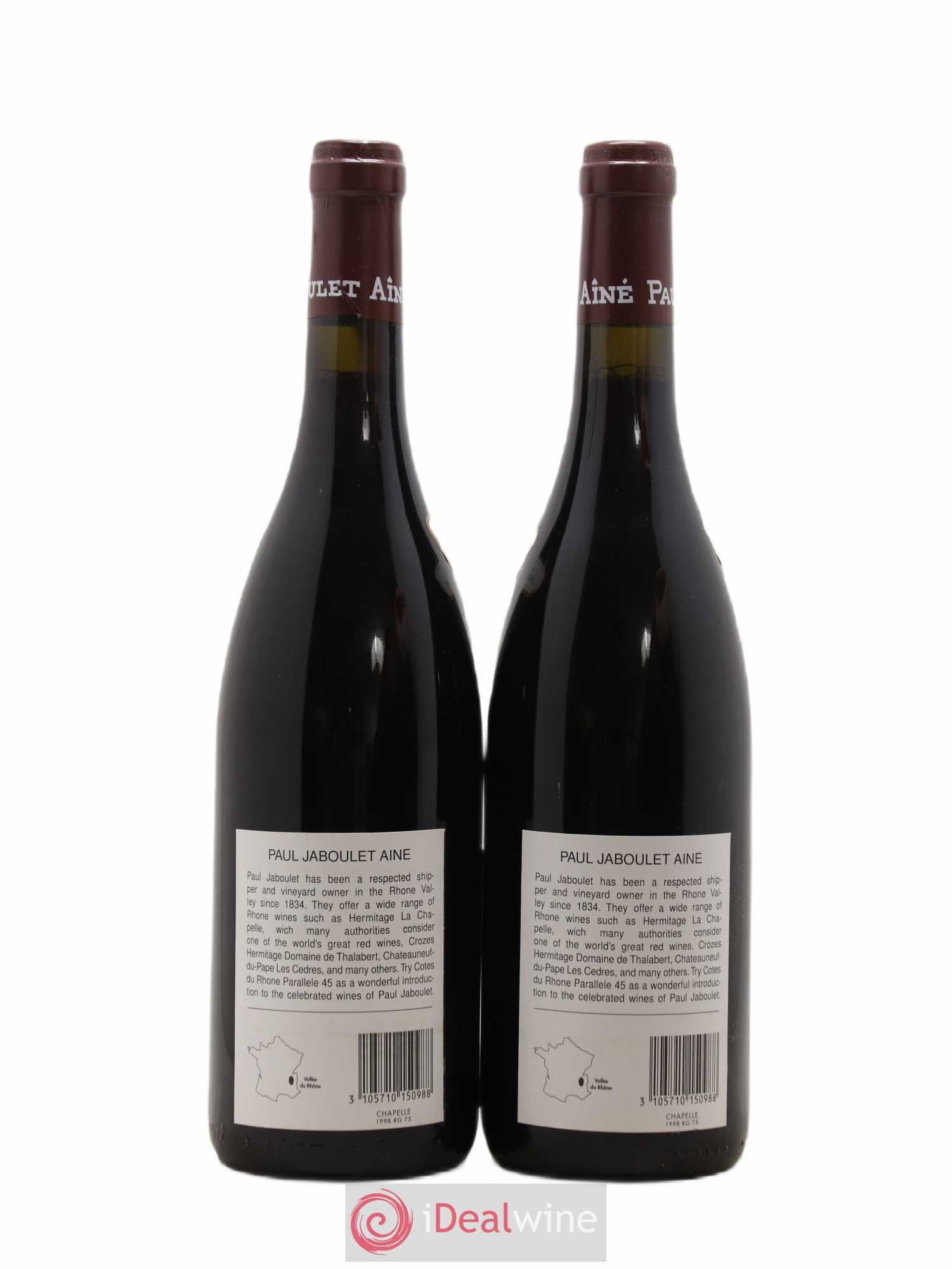 Hermitage La Chapelle Paul Jaboulet Ainé 1998 - Lot de 2 bouteilles - 1
