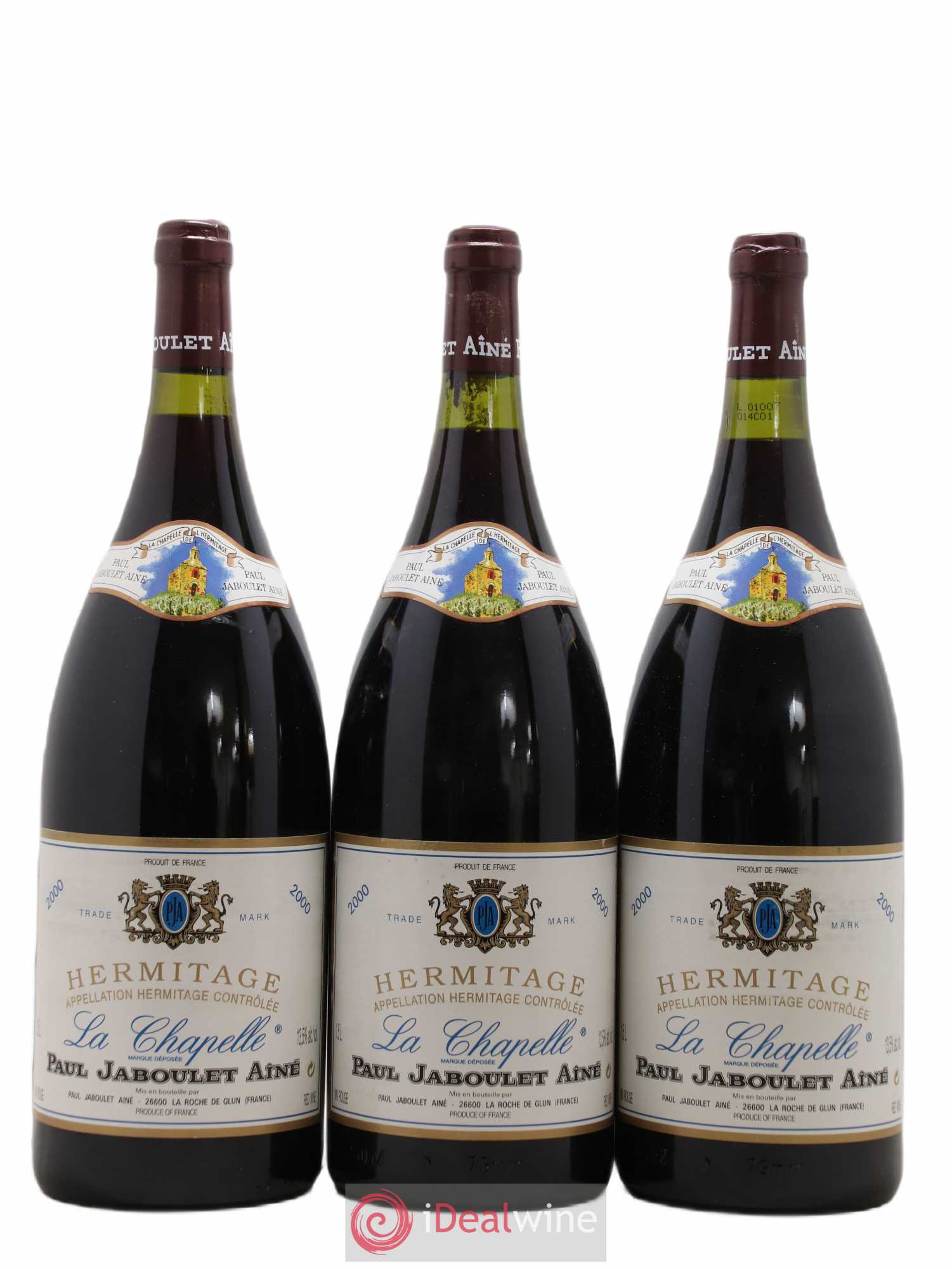 Hermitage La Chapelle Paul Jaboulet Ainé 2000 - Lot de 3 magnums - 0
