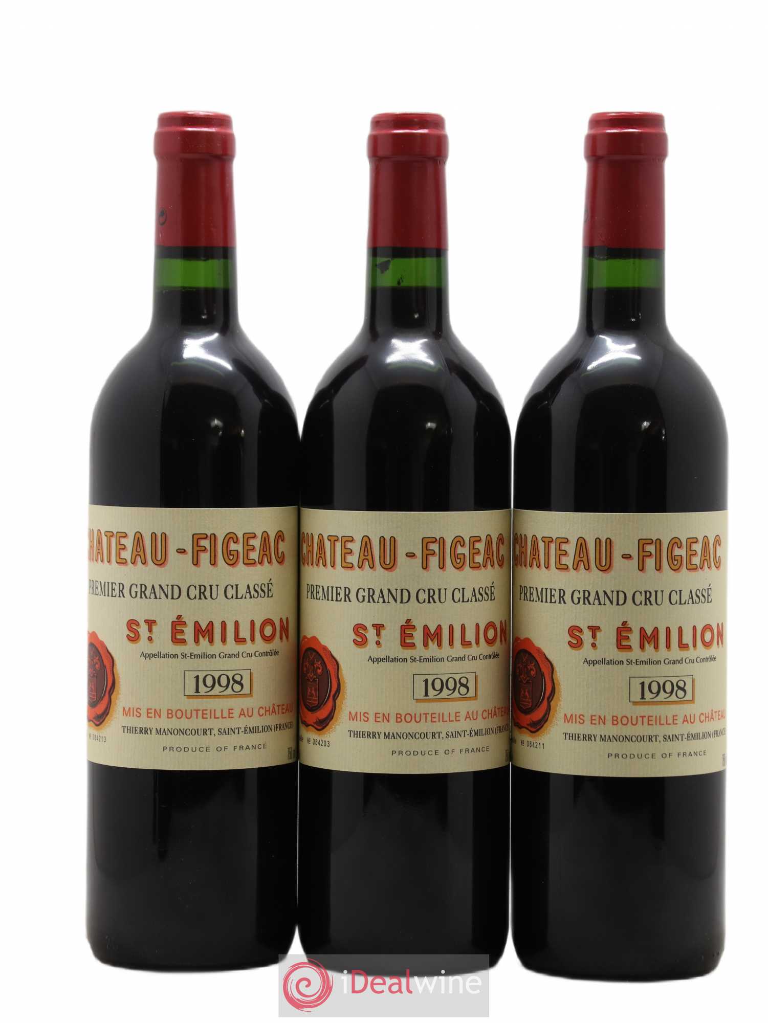 Château Figeac 1er Grand Cru Classé A 1998 - Lot de 6 bouteilles - 2