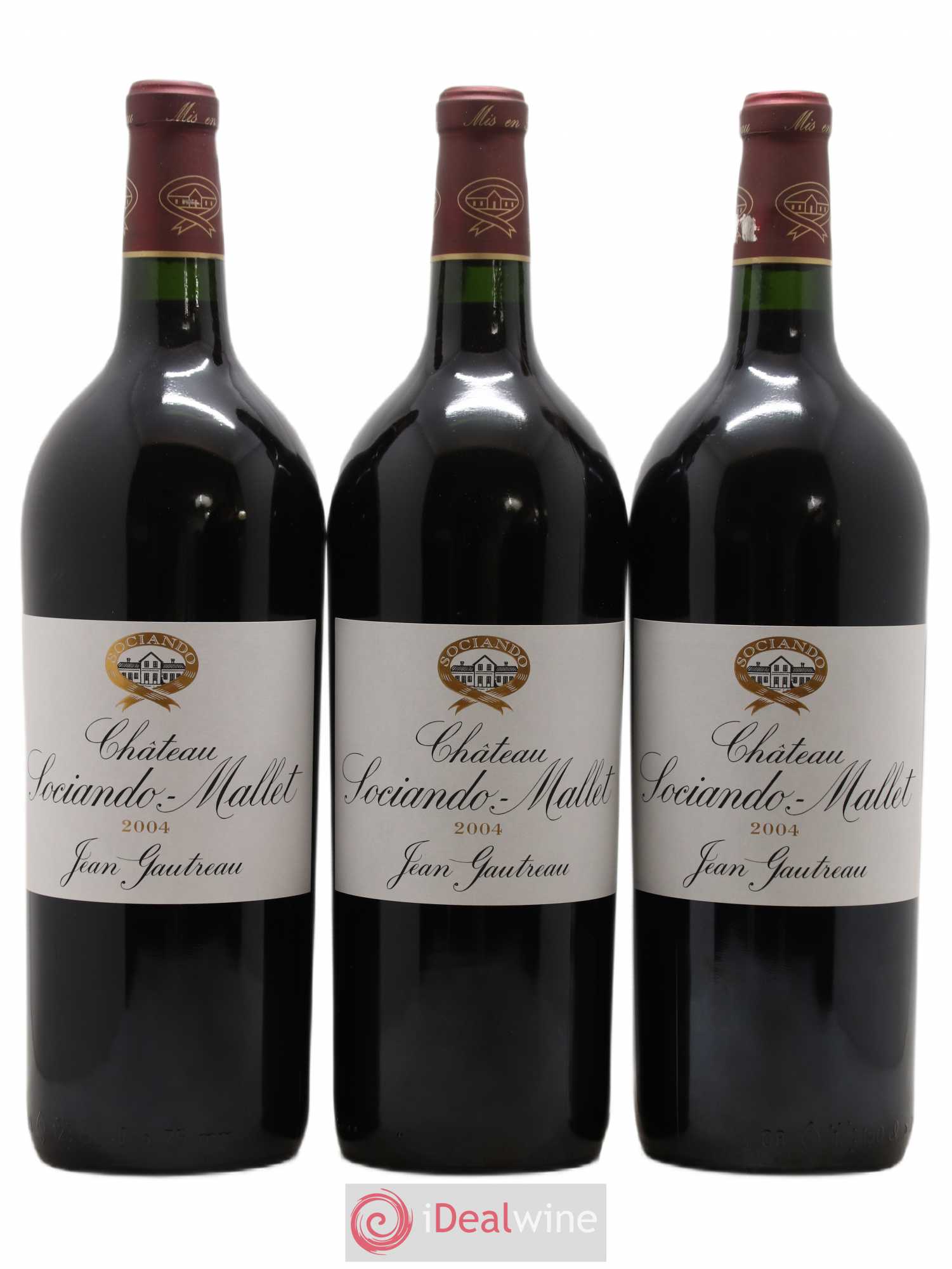 Château Sociando Mallet 2004 - Lot de 6 magnums - 2