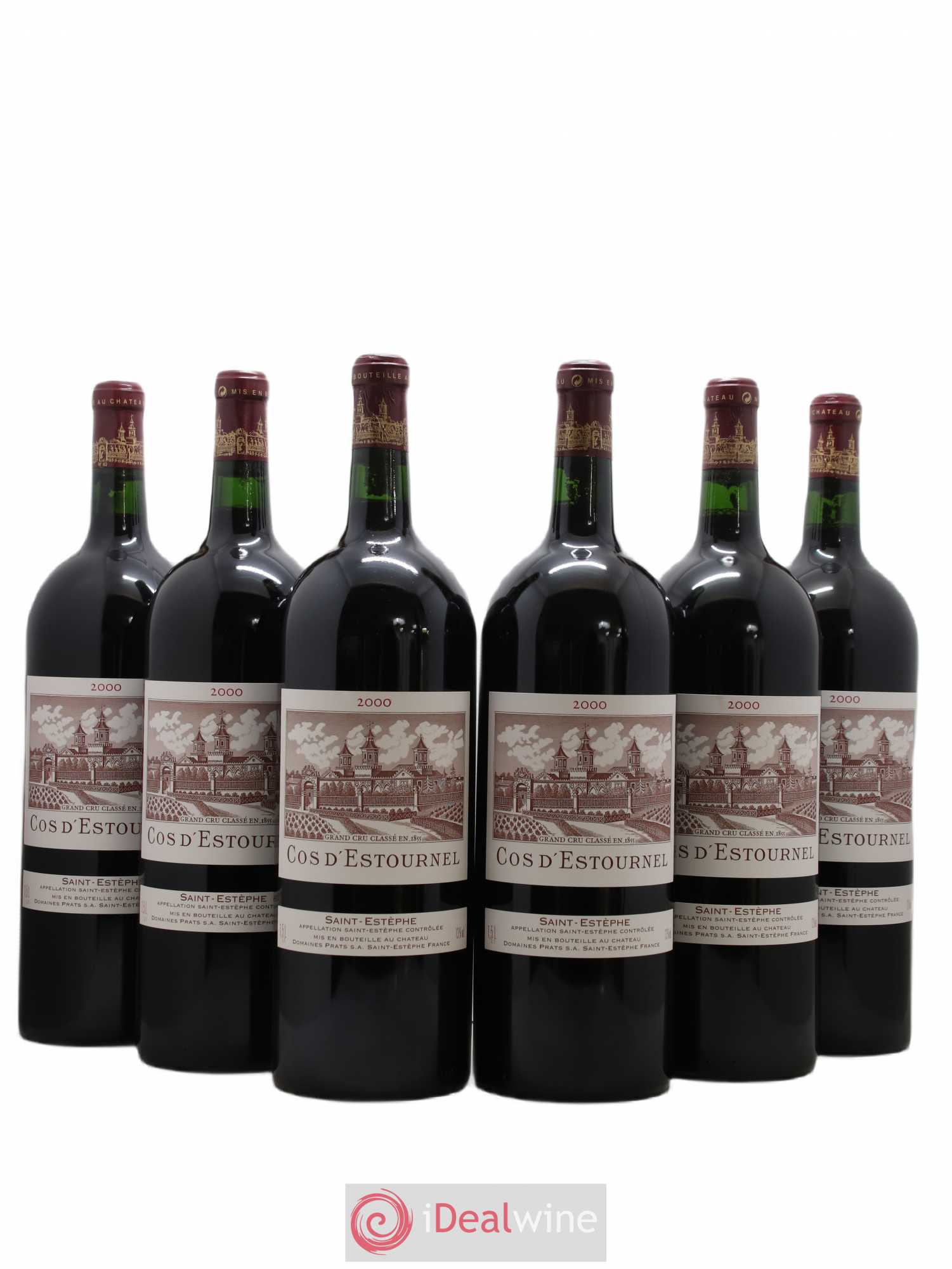 Cos d'Estournel 2ème Grand Cru Classé 2000 - Lot de 6 magnums - 0