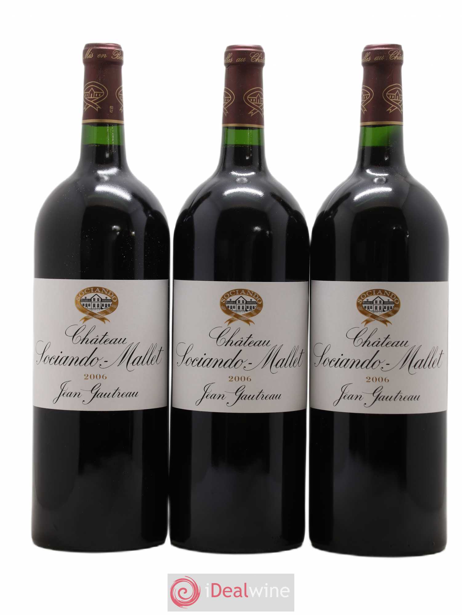 Château Sociando Mallet (sans prix de réserve) 2006 - Lot de 6 magnums - 2