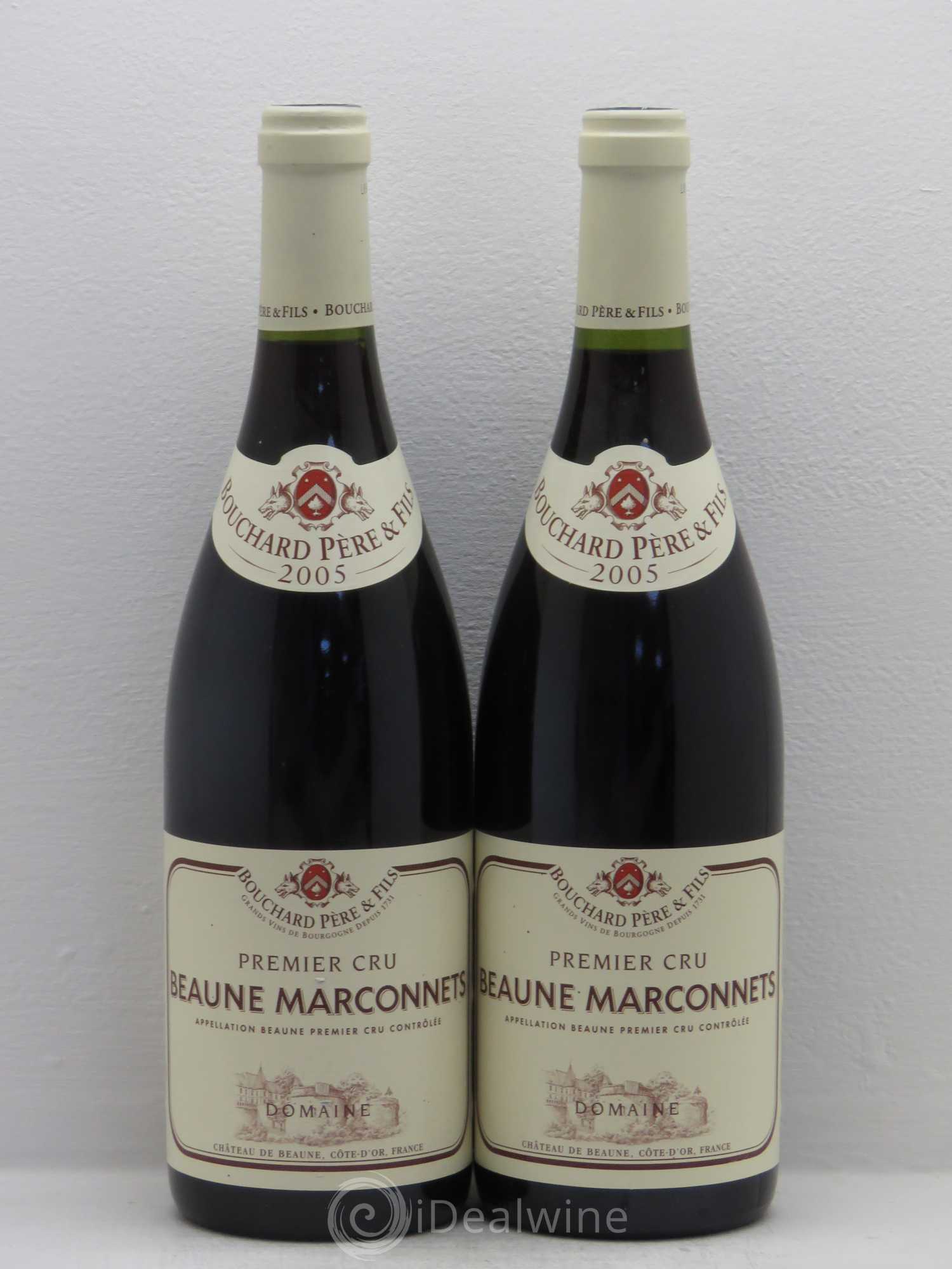 Beaune 1er Cru Marconnets Bouchard Père & Fils 2005 - Lot de 2 bouteilles - 0