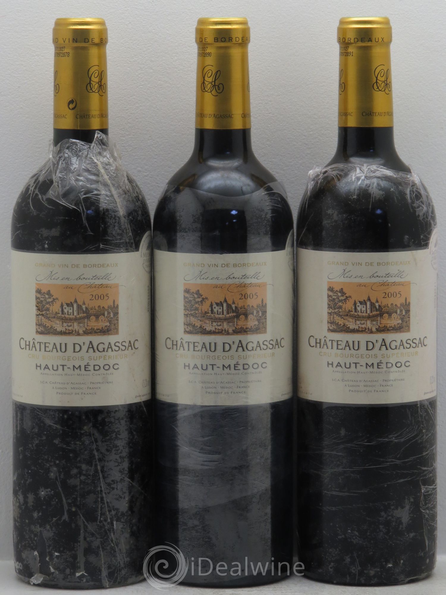 Château d' Agassac Cru Bourgeois 2005 - Lot de 3 bouteilles - 0
