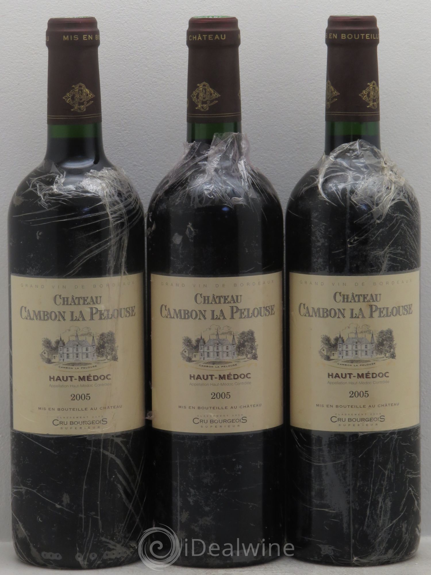 Château Cambon la Pelouse Cru Bourgeois 2005 - Lot de 3 bouteilles - 0