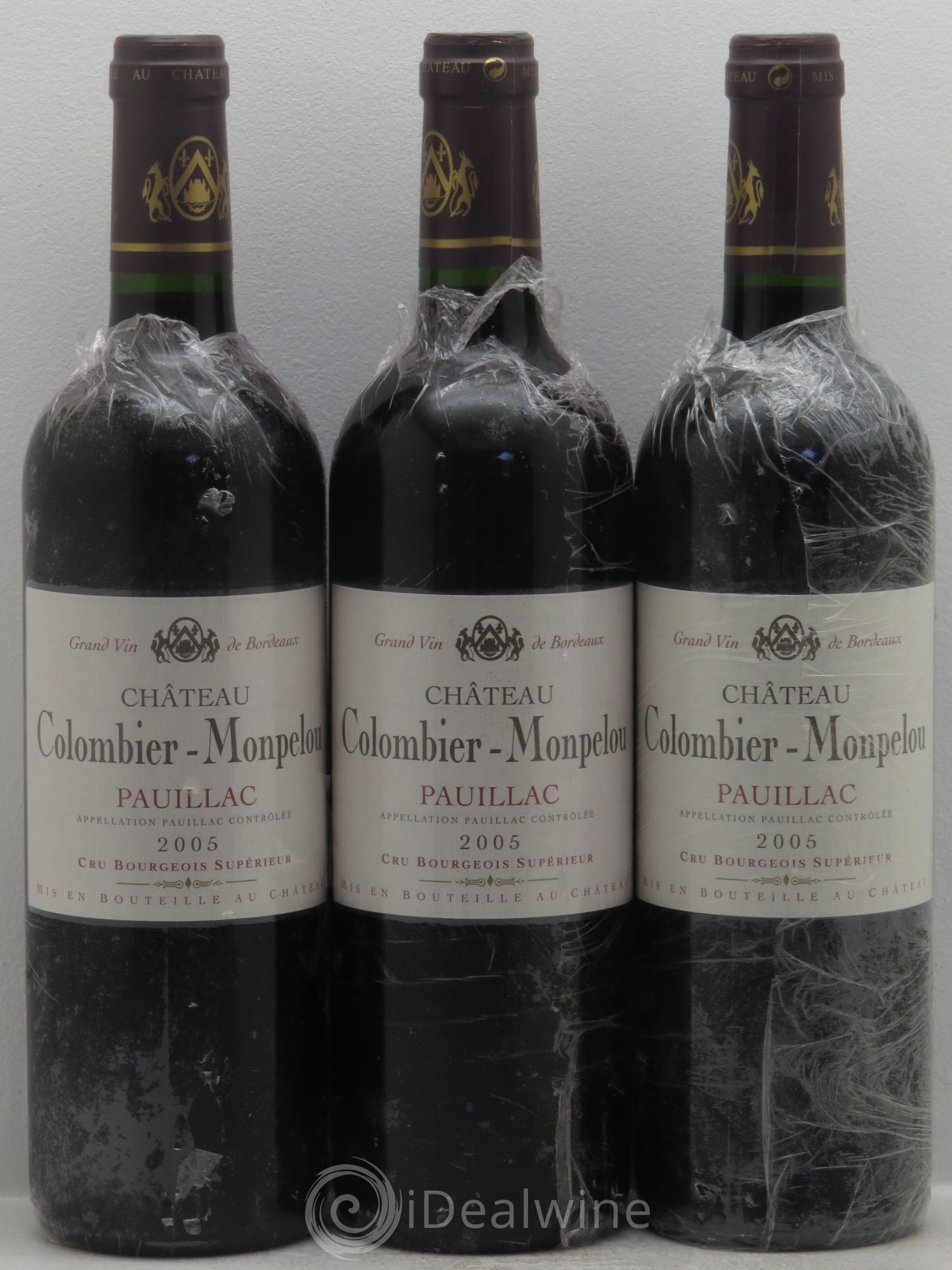 Château Colombier Monpelou Cru Bourgeois 2005 - Lot de 3 bouteilles - 0