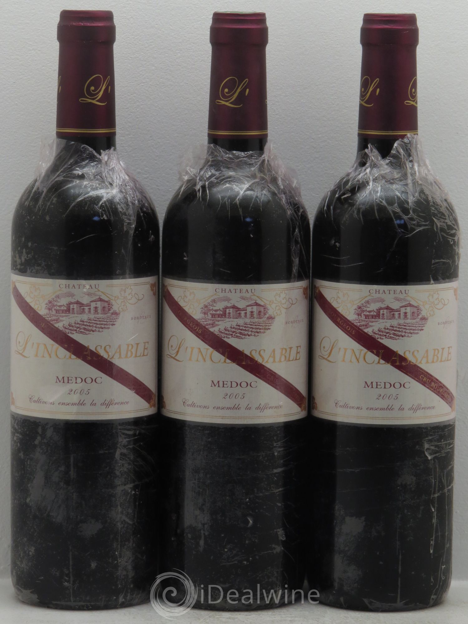 Bordeaux L'Inclassable 2005 - Lot of 3 bottles - 0