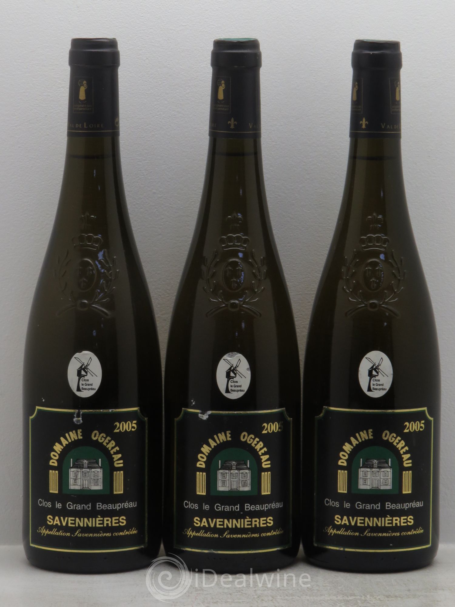 Savennières Clos Le Grand Beaupreau Domaine Ogereau 2005 - Posten von 3 Flaschen - 0